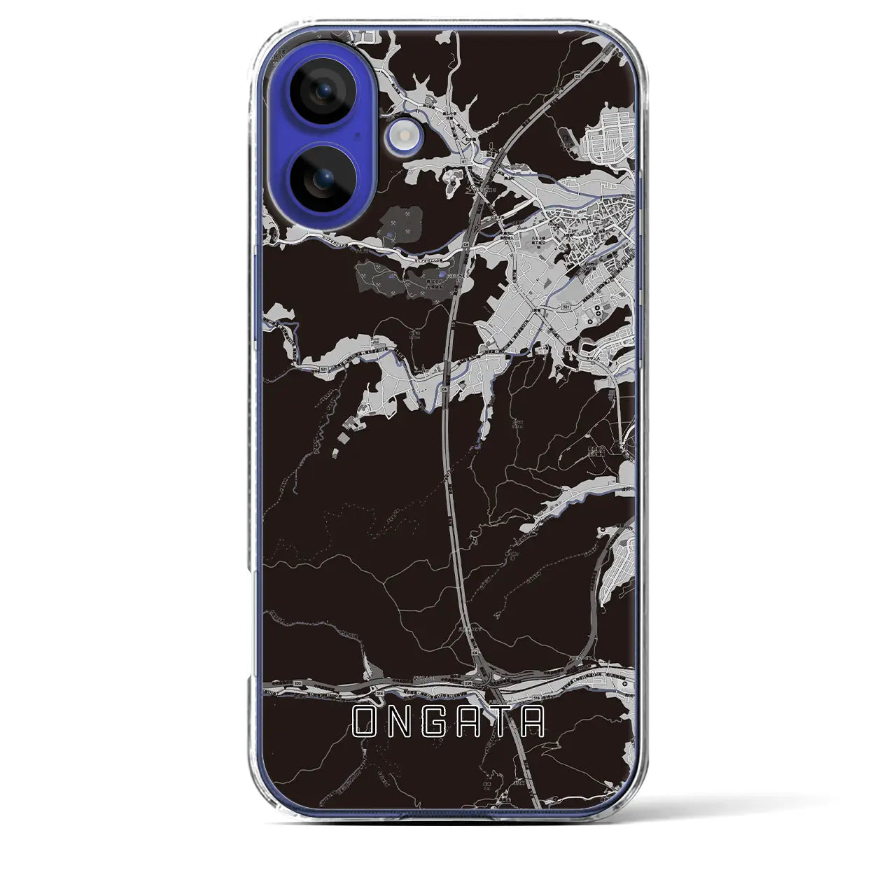 【恩方(東京都)】地図柄iPhoneケース(クリアタイプ)