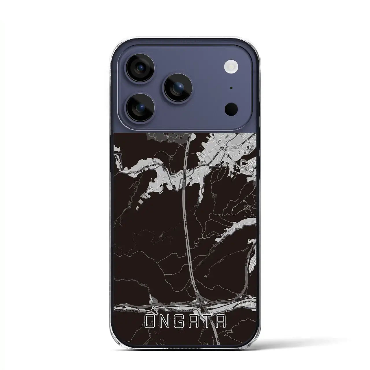 【恩方(東京都)】地図柄iPhoneケース(クリアタイプ)