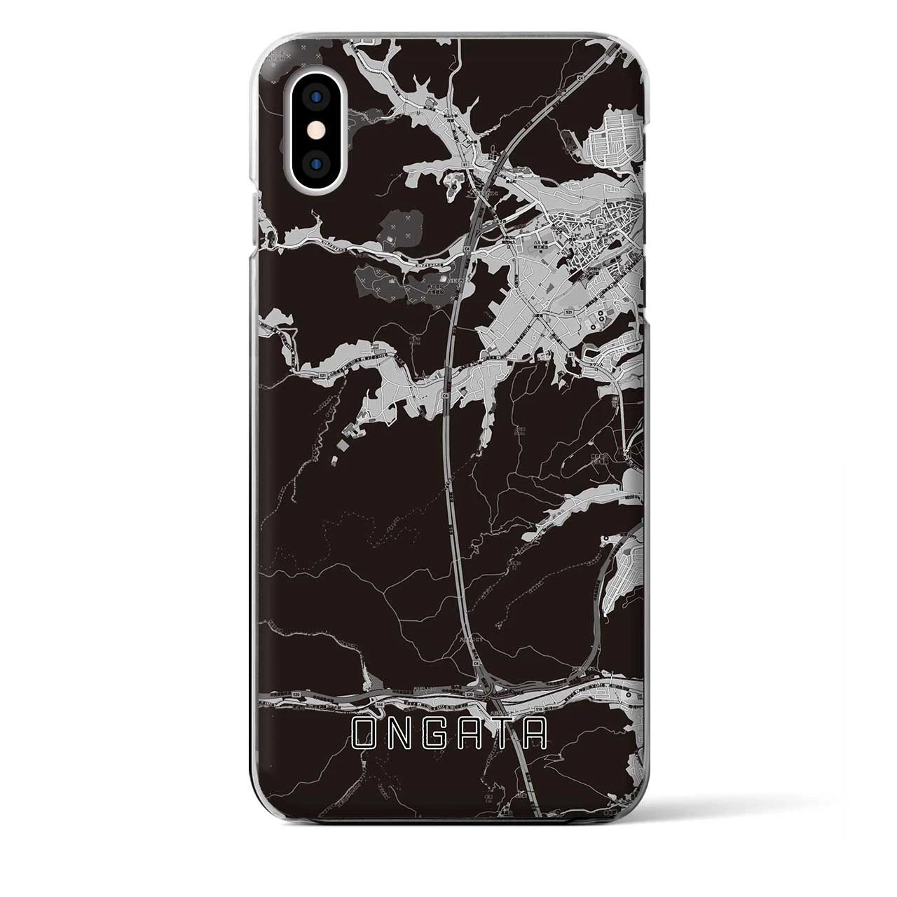 【恩方(東京都)】地図柄iPhoneケース(クリアタイプ)