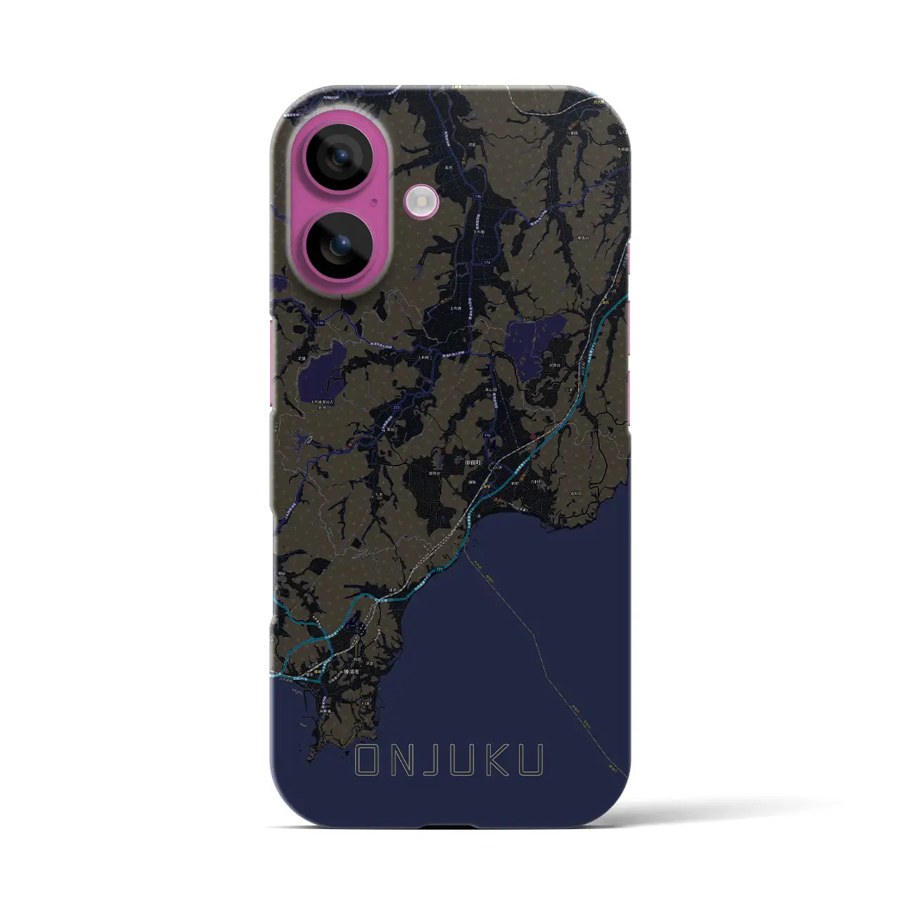 【御宿(千葉県)】地図柄iPhoneケース(バックカバータイプ)