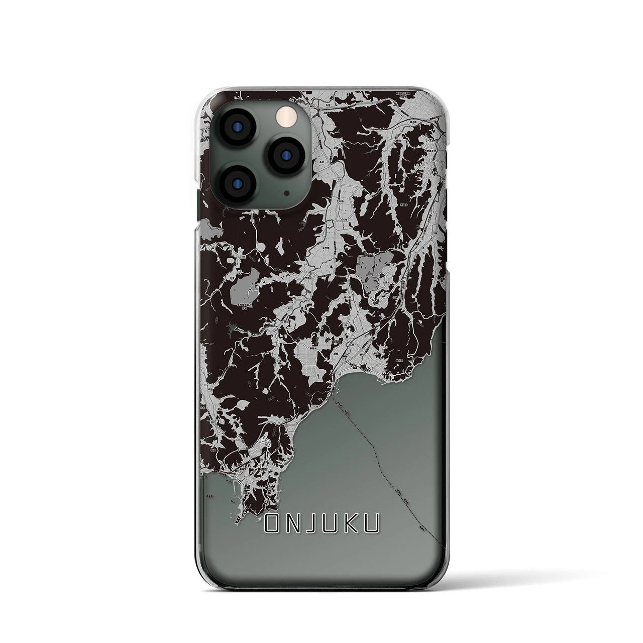 【御宿(千葉県)】地図柄iPhoneケース(クリアタイプ)