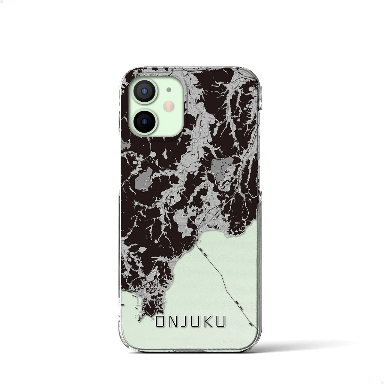 【御宿(千葉県)】地図柄iPhoneケース(クリアタイプ)