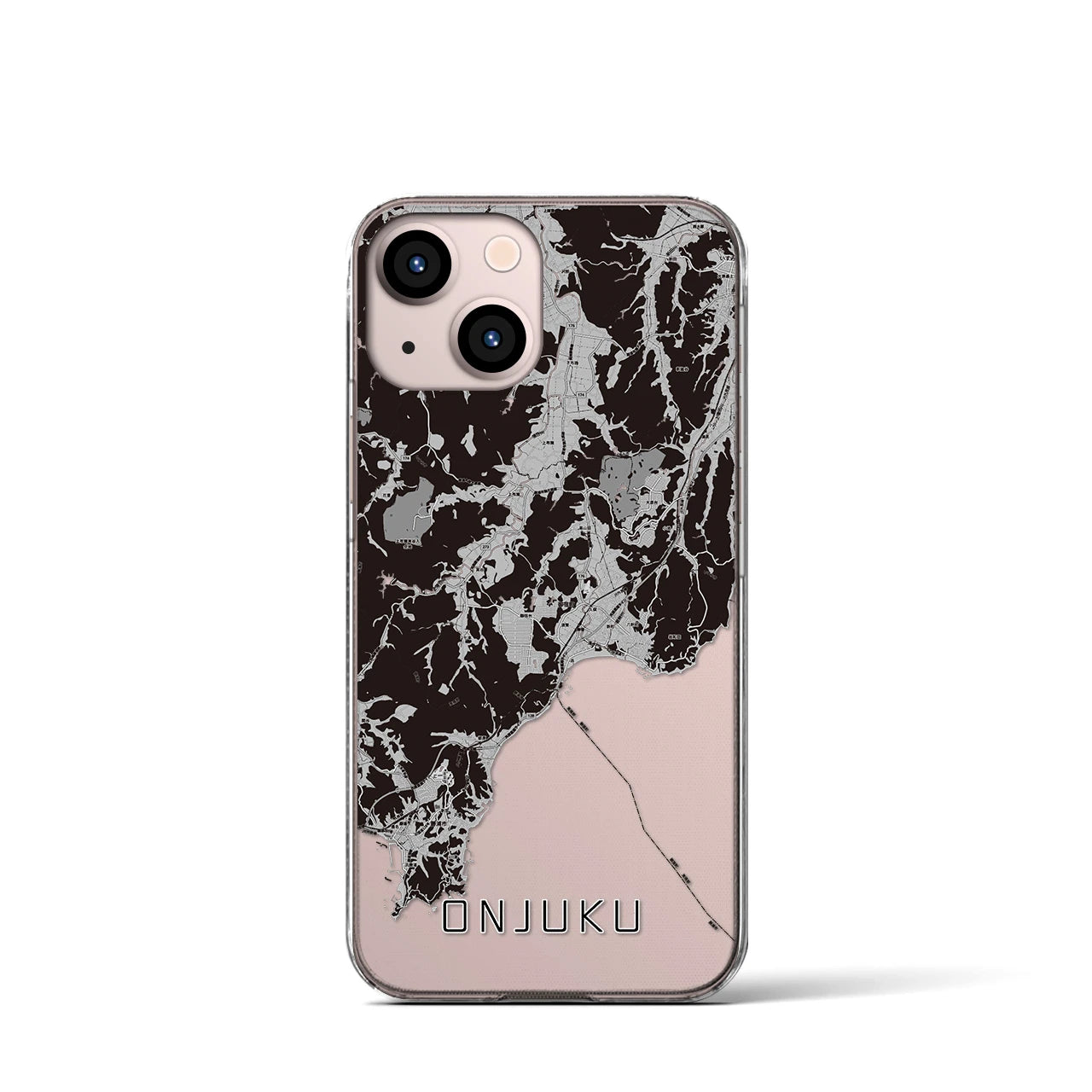 【御宿(千葉県)】地図柄iPhoneケース(クリアタイプ)