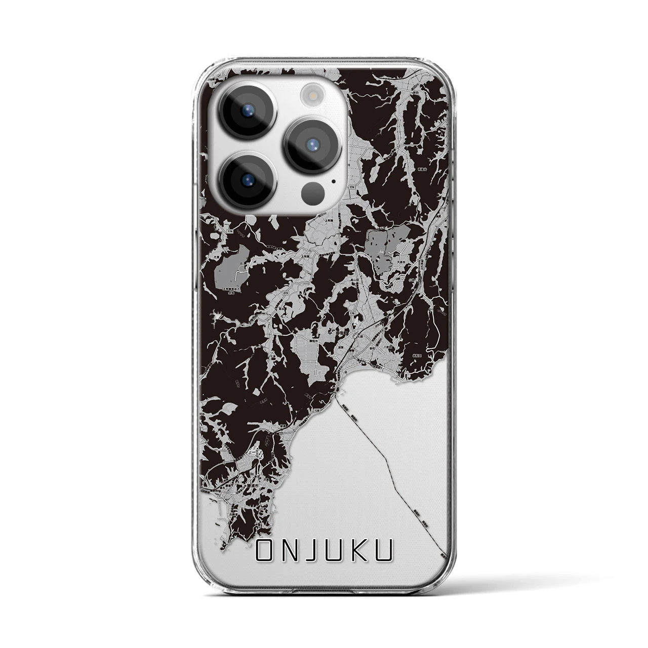 【御宿(千葉県)】地図柄iPhoneケース(クリアタイプ)