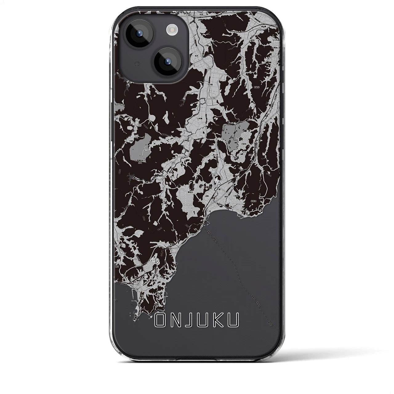 【御宿(千葉県)】地図柄iPhoneケース(クリアタイプ)