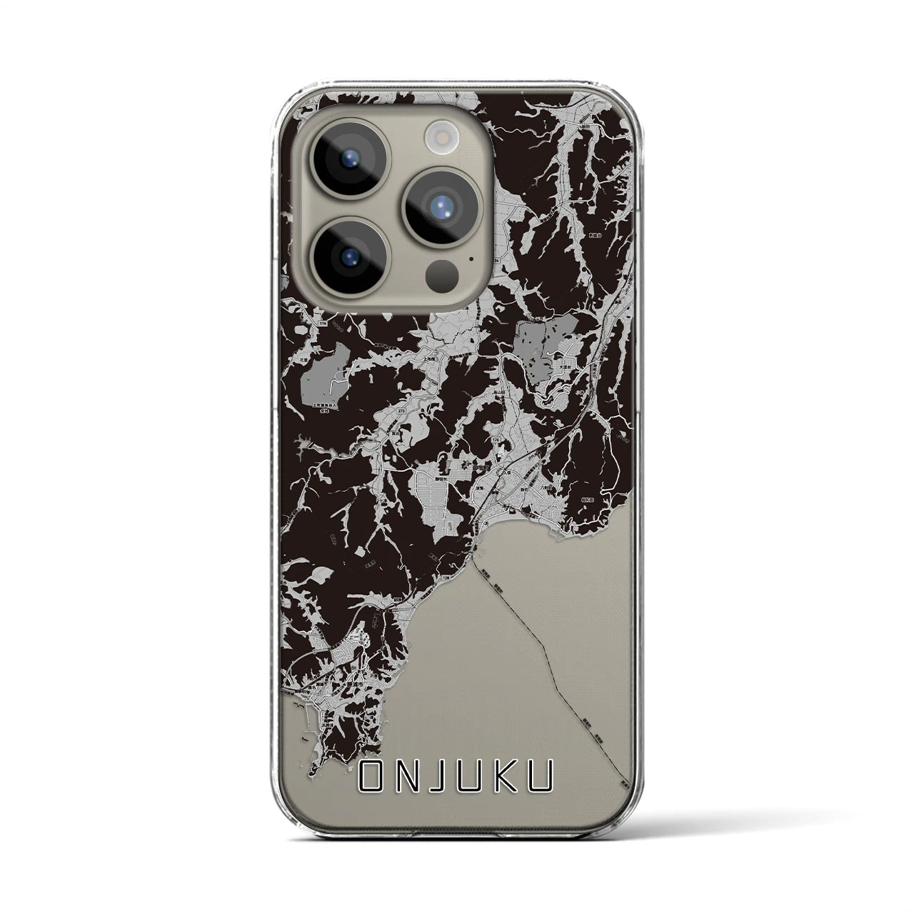 【御宿(千葉県)】地図柄iPhoneケース(クリアタイプ)