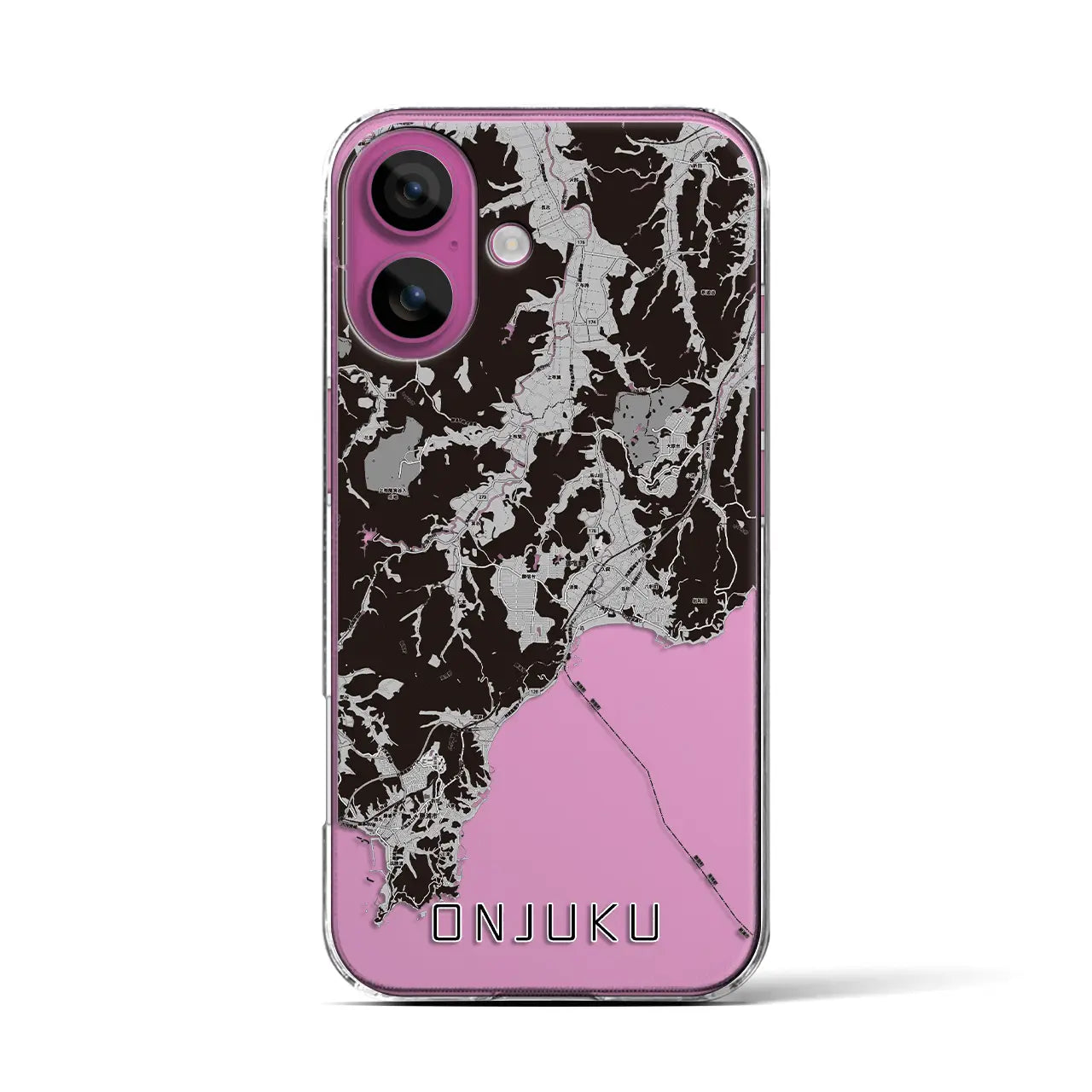 【御宿(千葉県)】地図柄iPhoneケース(クリアタイプ)