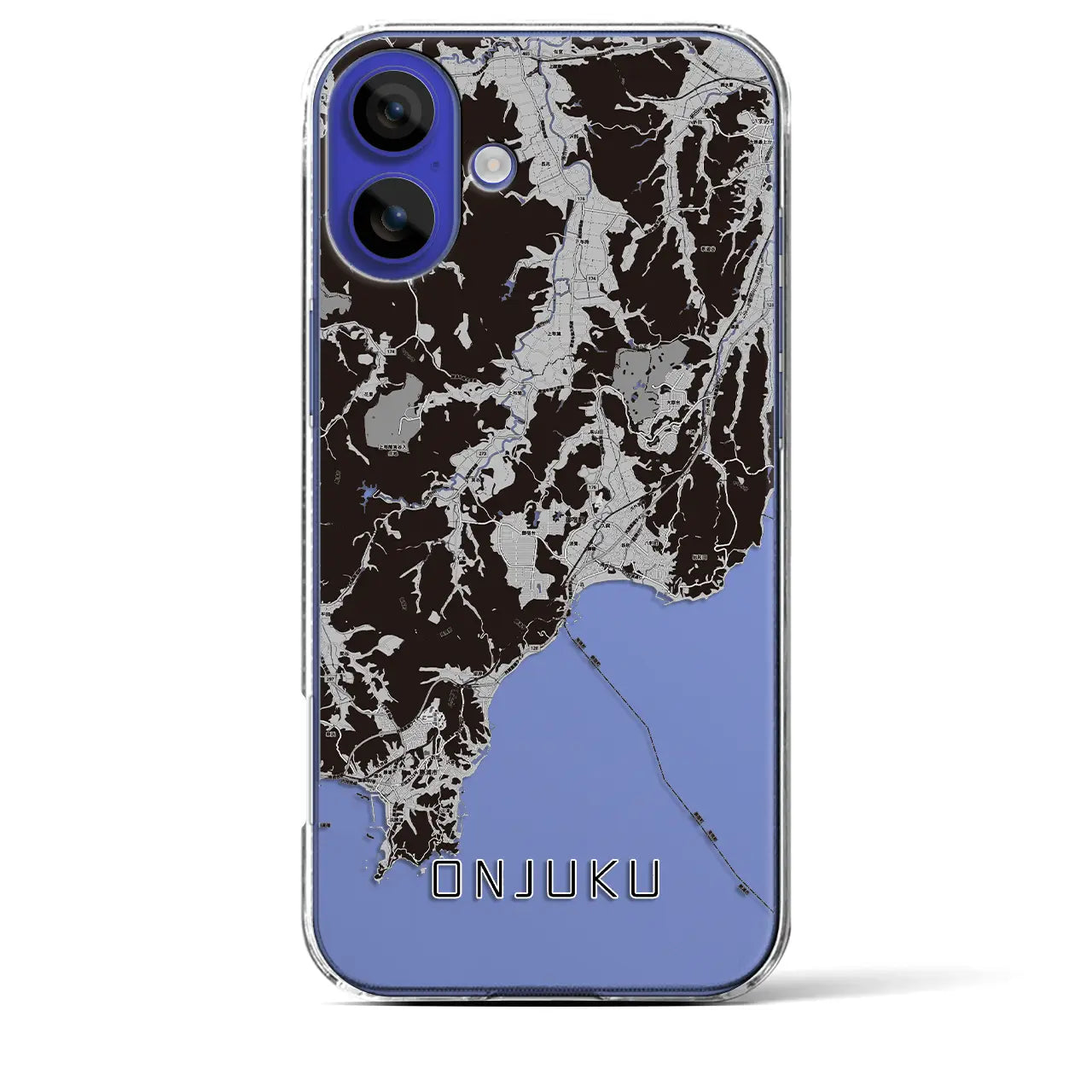 【御宿(千葉県)】地図柄iPhoneケース(クリアタイプ)