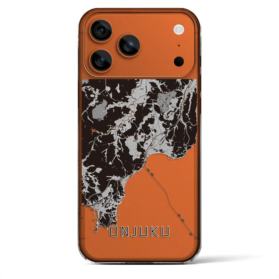 【御宿(千葉県)】地図柄iPhoneケース(クリアタイプ)