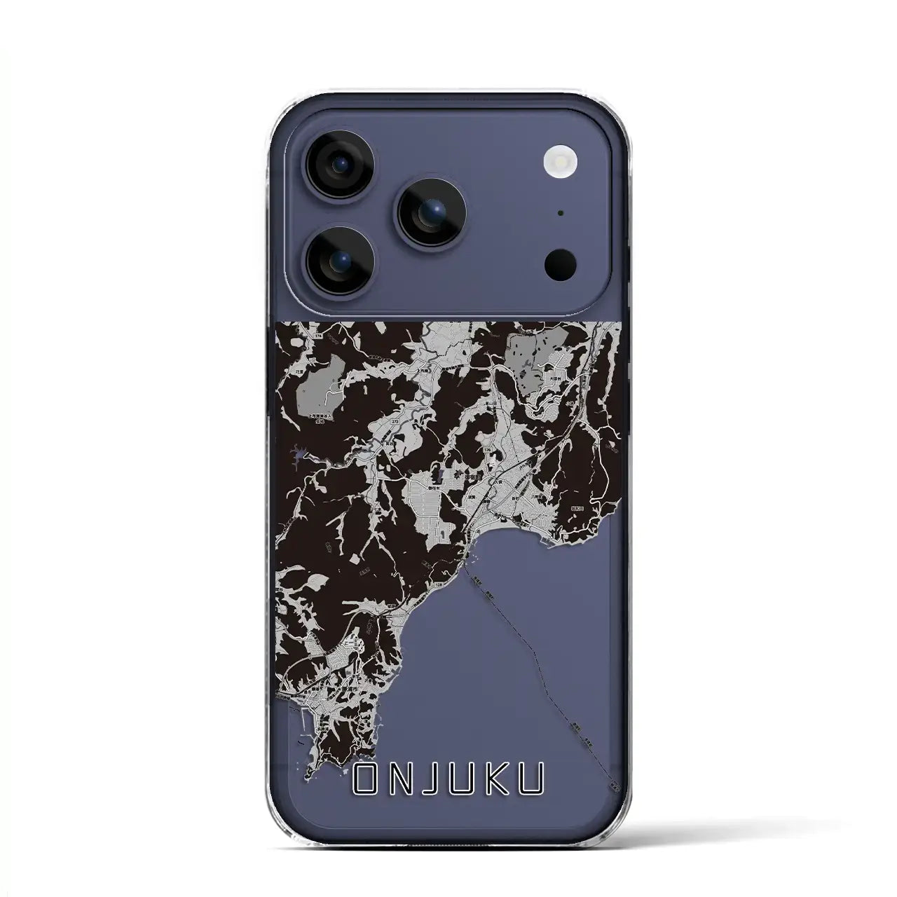 【御宿(千葉県)】地図柄iPhoneケース(クリアタイプ)