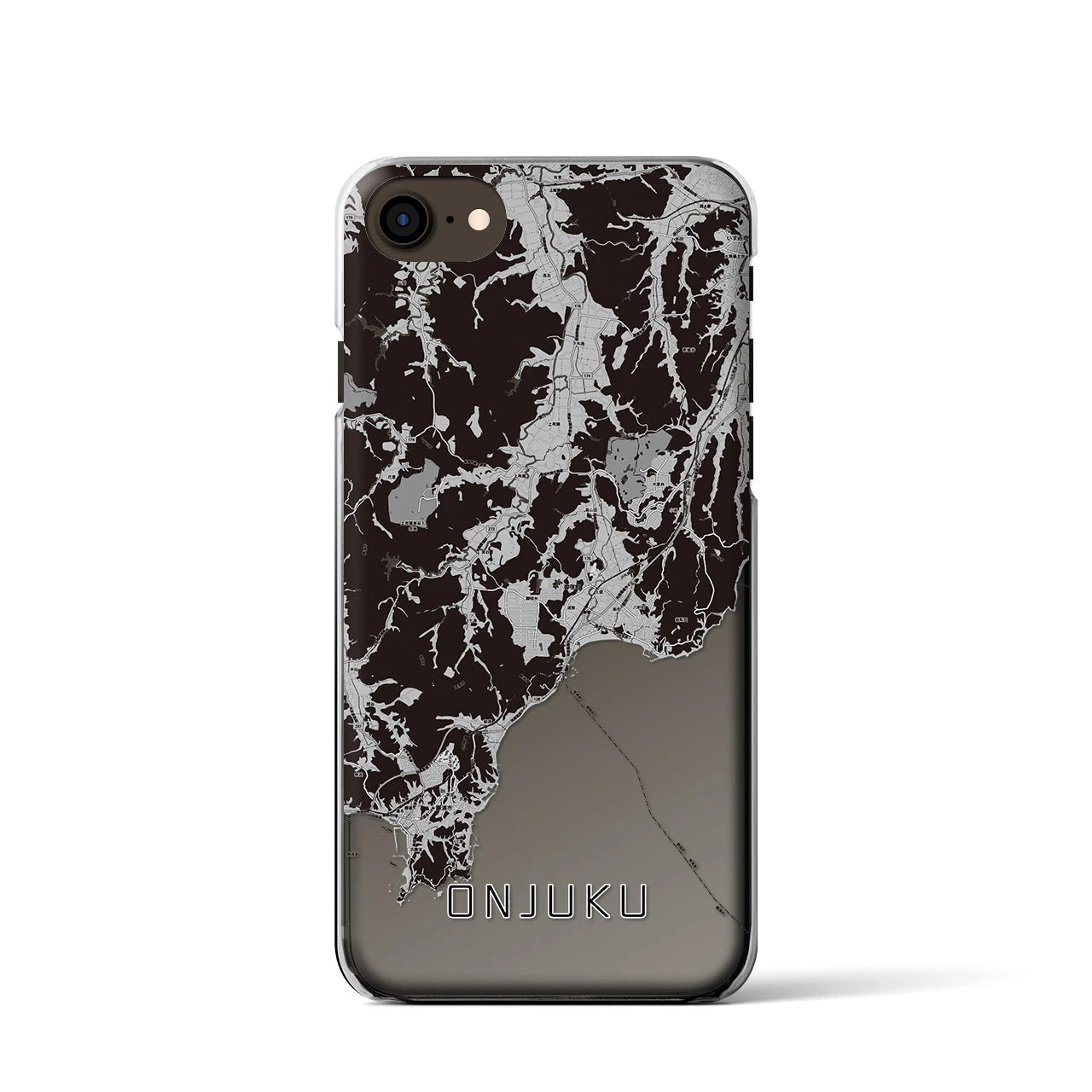 【御宿(千葉県)】地図柄iPhoneケース(クリアタイプ)