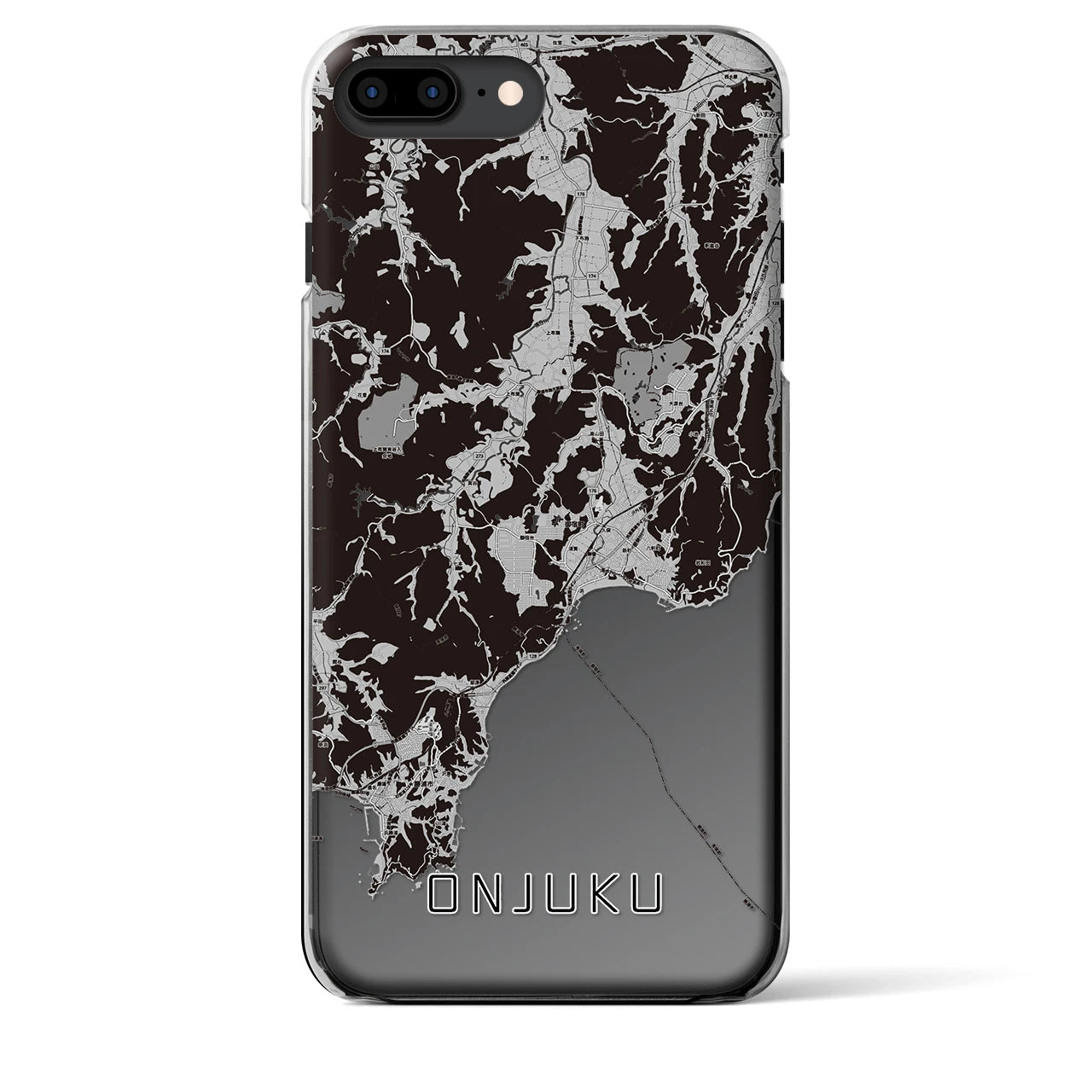 【御宿(千葉県)】地図柄iPhoneケース(クリアタイプ)