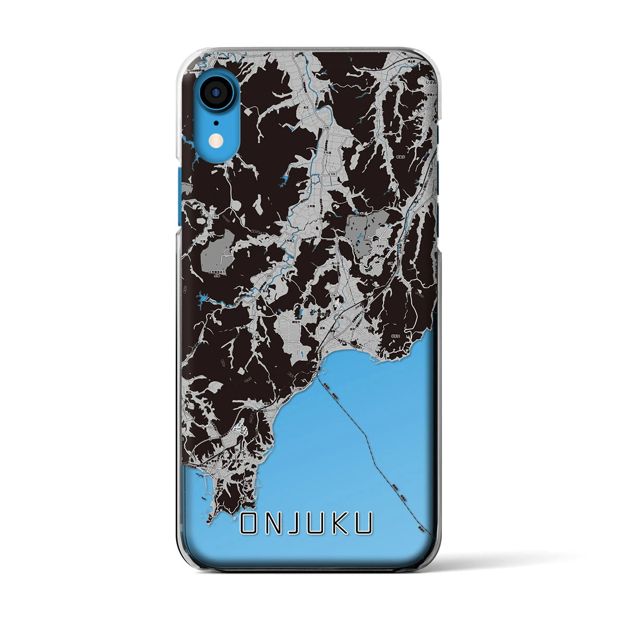 【御宿(千葉県)】地図柄iPhoneケース(クリアタイプ)