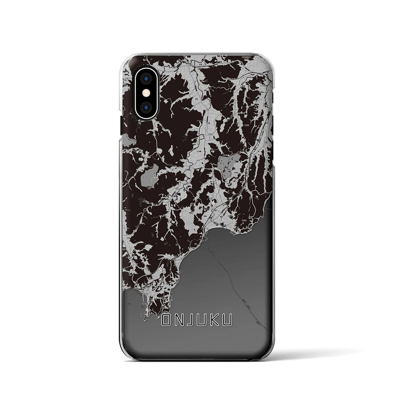 【御宿(千葉県)】地図柄iPhoneケース(クリアタイプ)