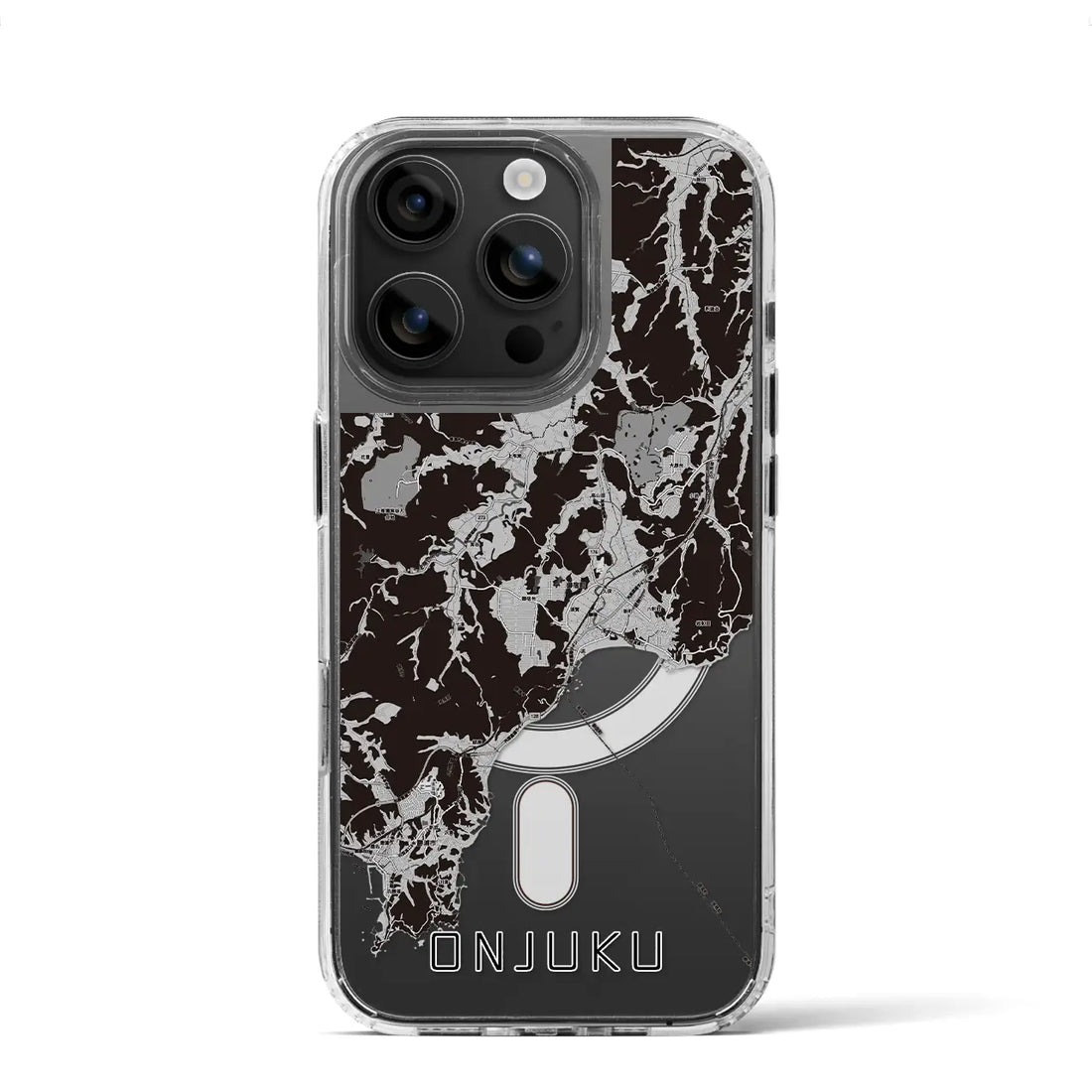 【御宿(千葉県)】地図柄iPhoneケース(MagSafeタイプ)