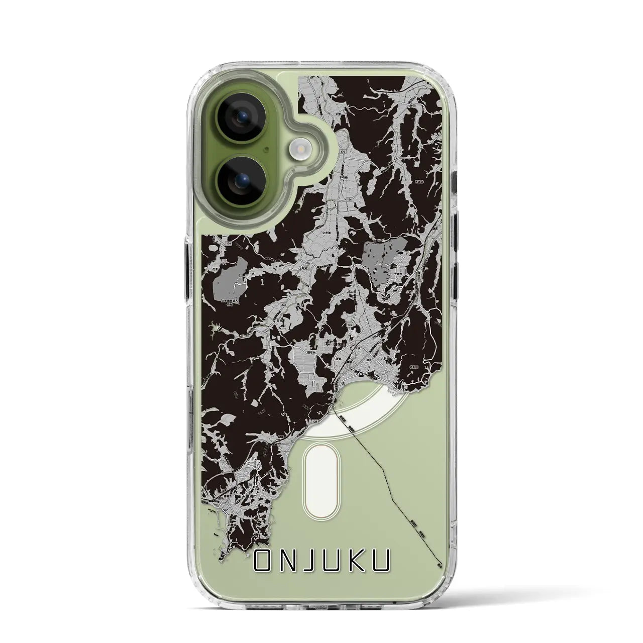 【御宿(千葉県)】地図柄iPhoneケース(MagSafeタイプ)