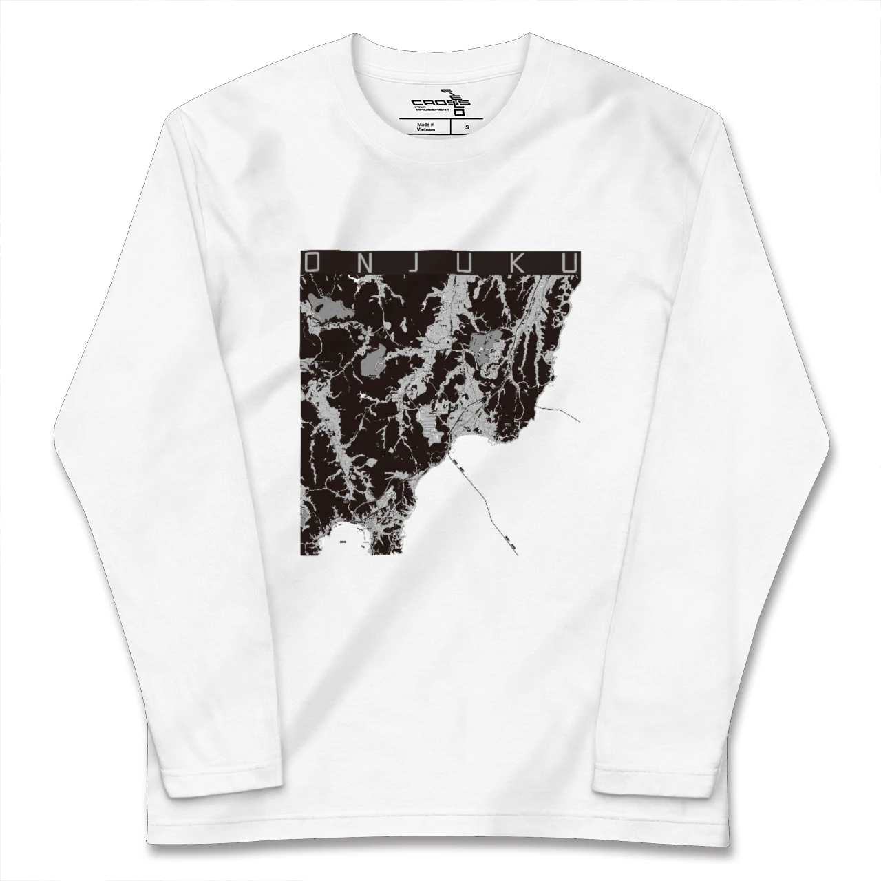 【御宿(千葉県)】地図柄ロングスリーブTシャツ