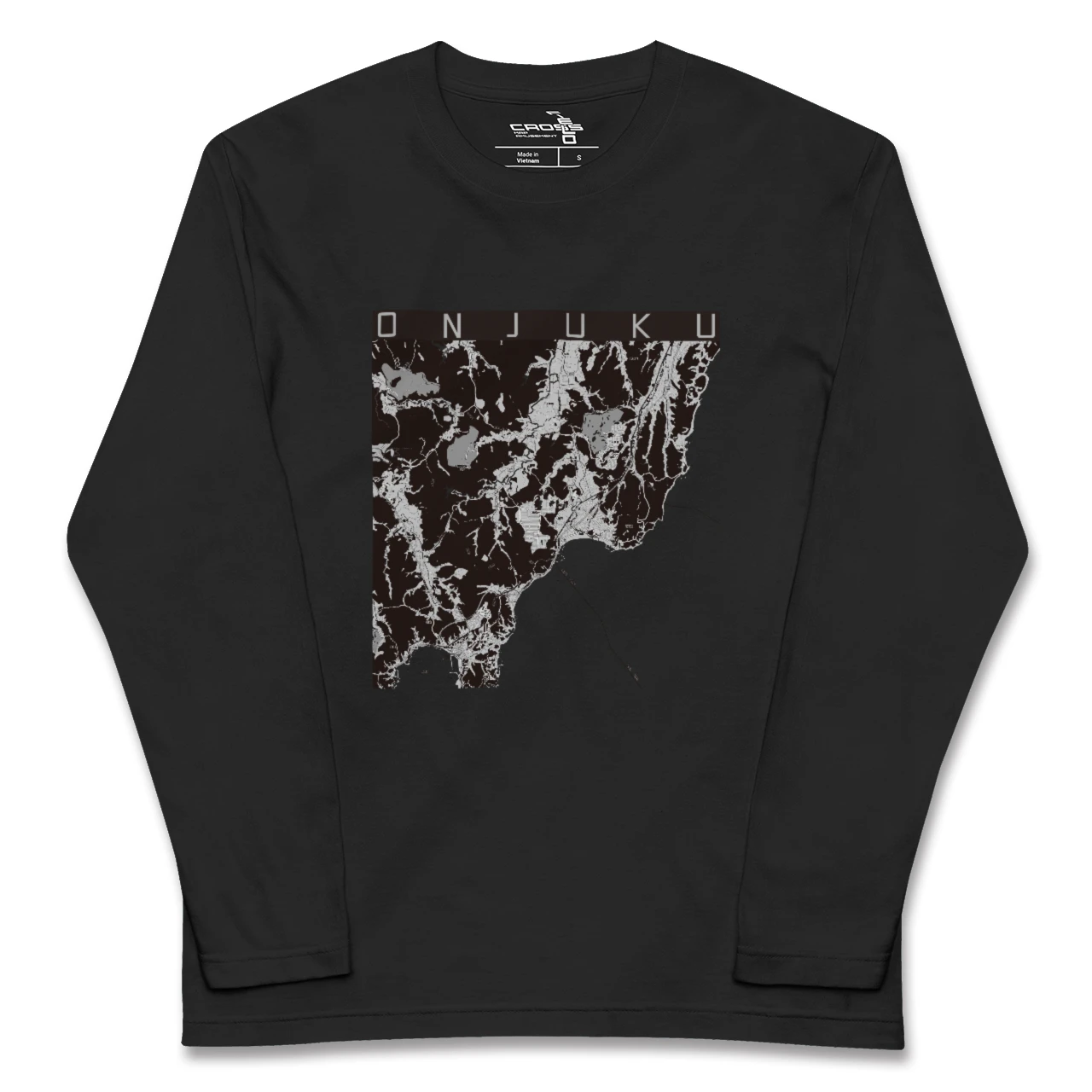 【御宿(千葉県)】地図柄ロングスリーブTシャツ