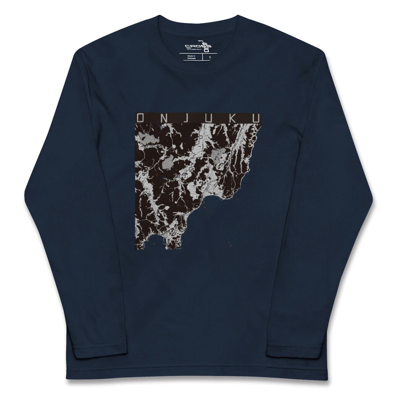 【御宿(千葉県)】地図柄ロングスリーブTシャツ