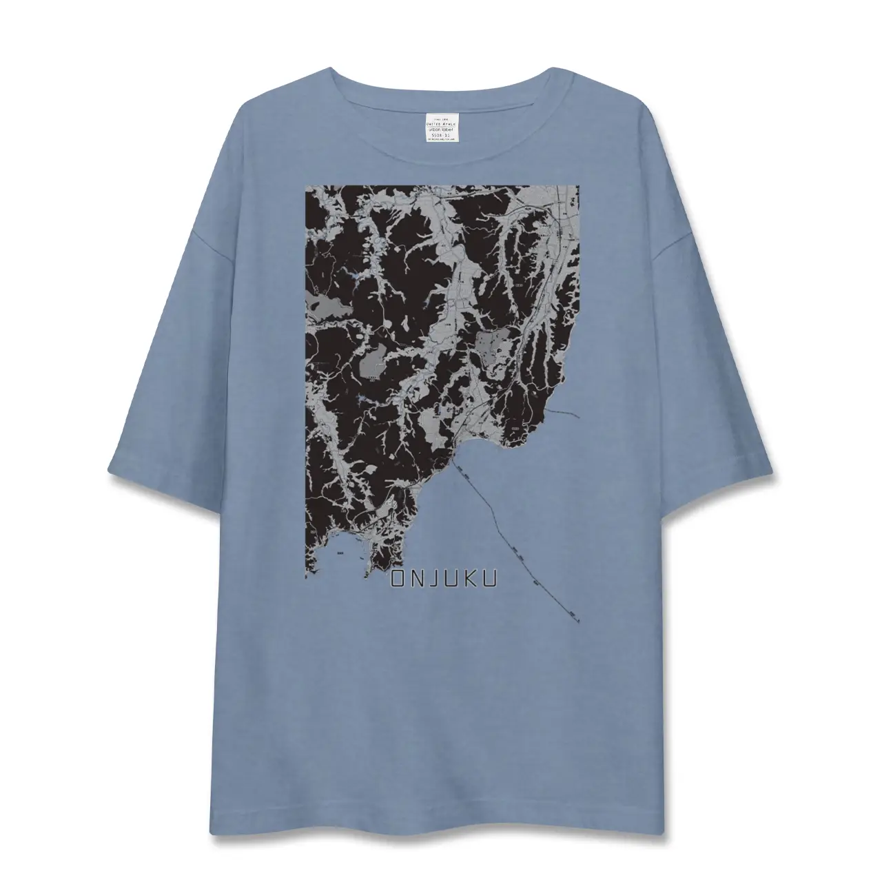 【御宿(千葉県)】地図柄ビッグシルエットTシャツ