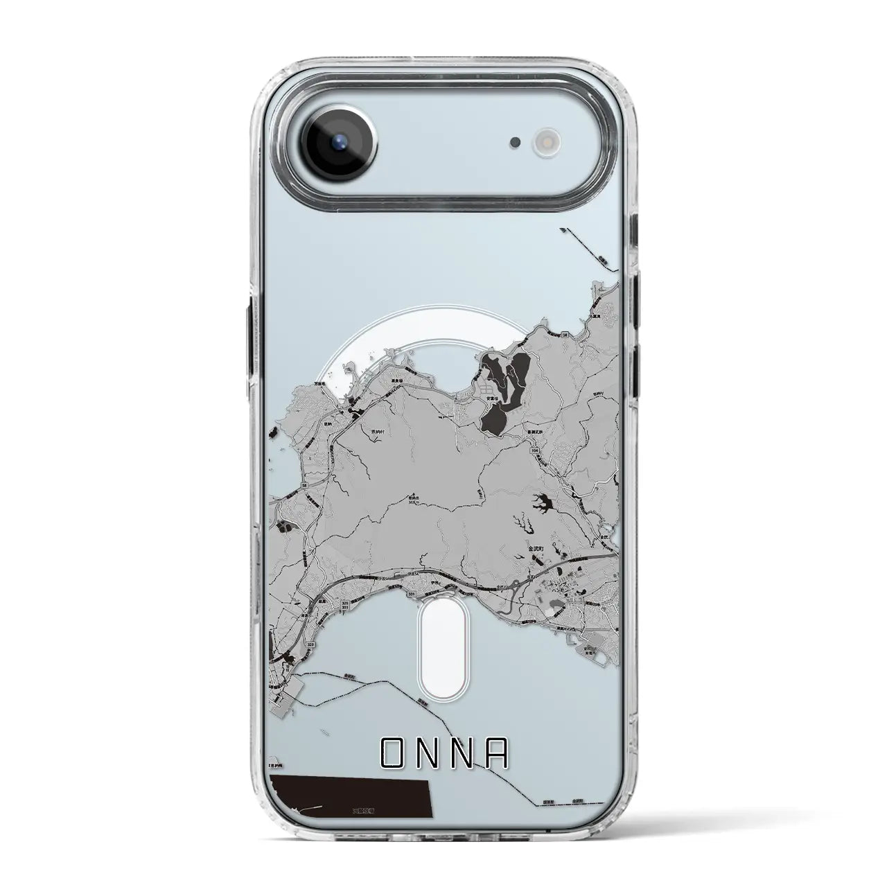 【恩納(沖縄県)】地図柄iPhoneケース(MagSafeタイプ)