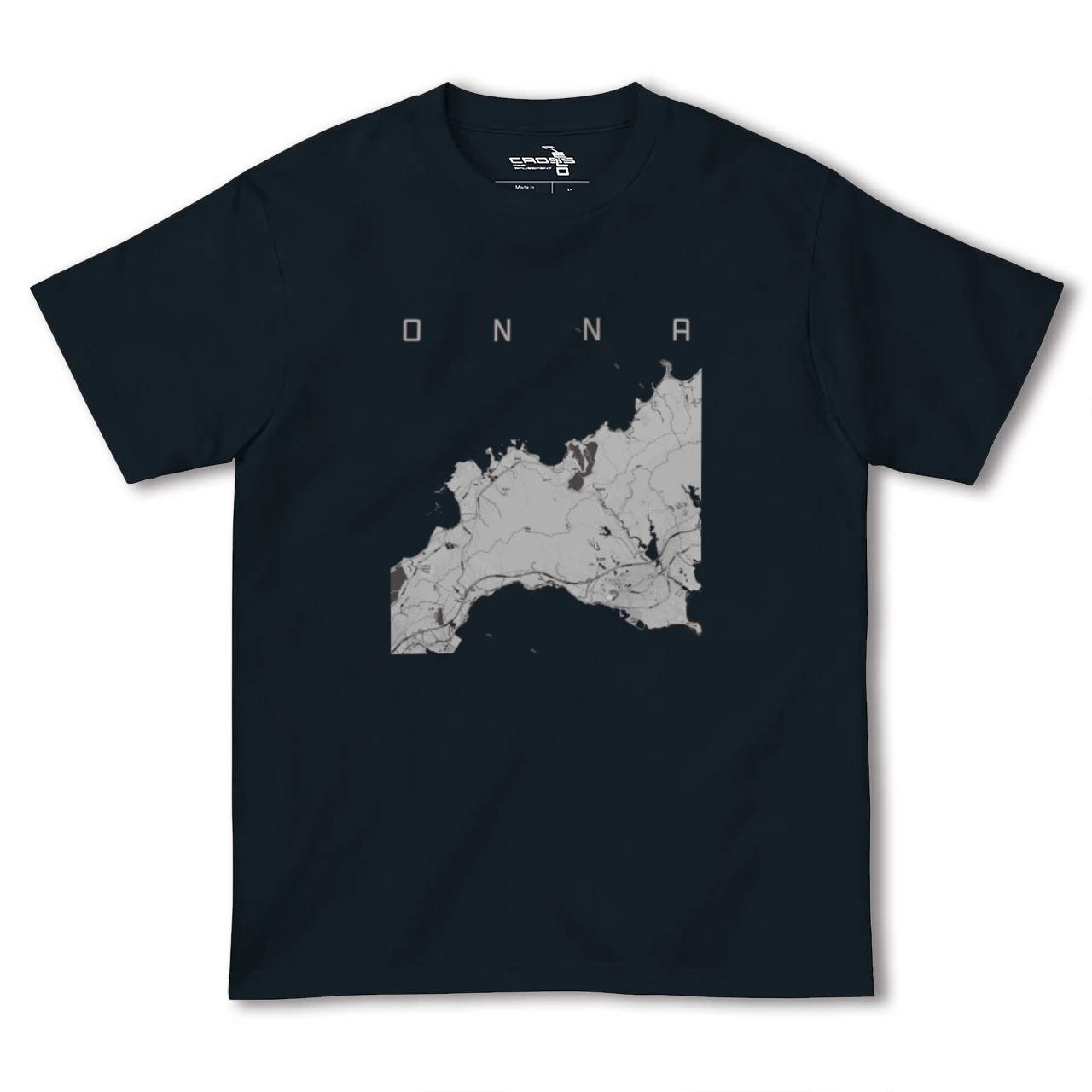 【恩納(沖縄県)】地図柄ヘビーウェイトTシャツ