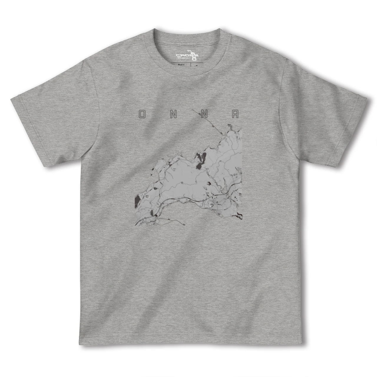 【恩納(沖縄県)】地図柄ヘビーウェイトTシャツ