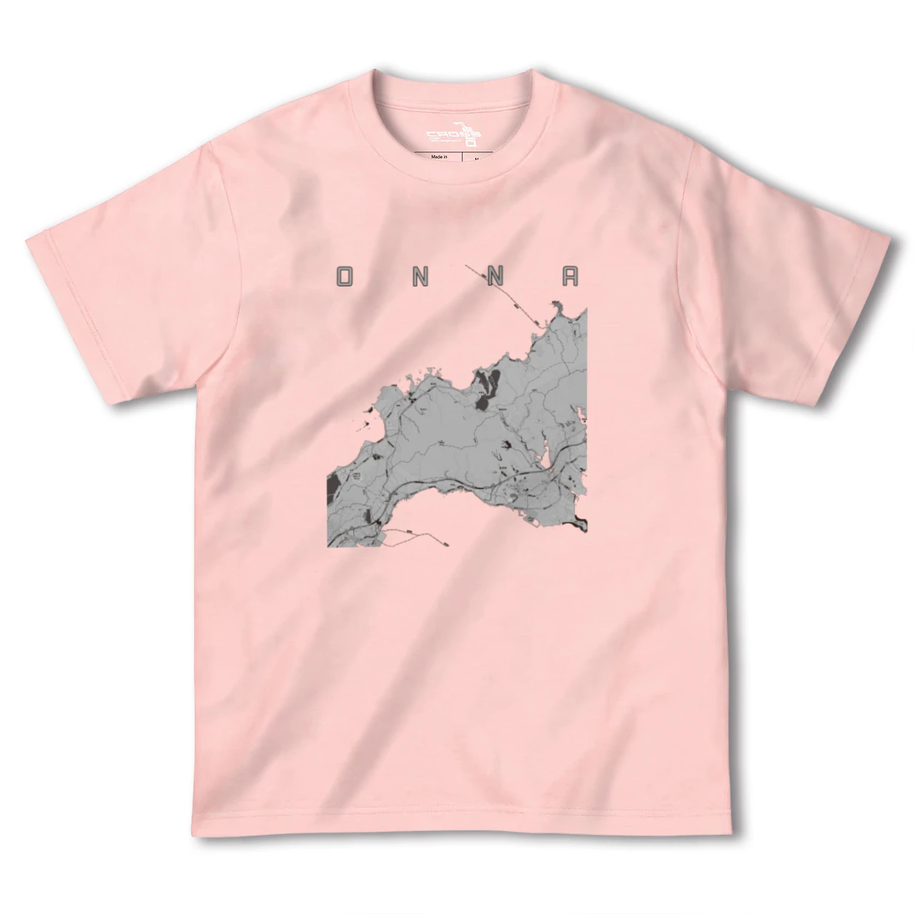 【恩納(沖縄県)】地図柄ヘビーウェイトTシャツ