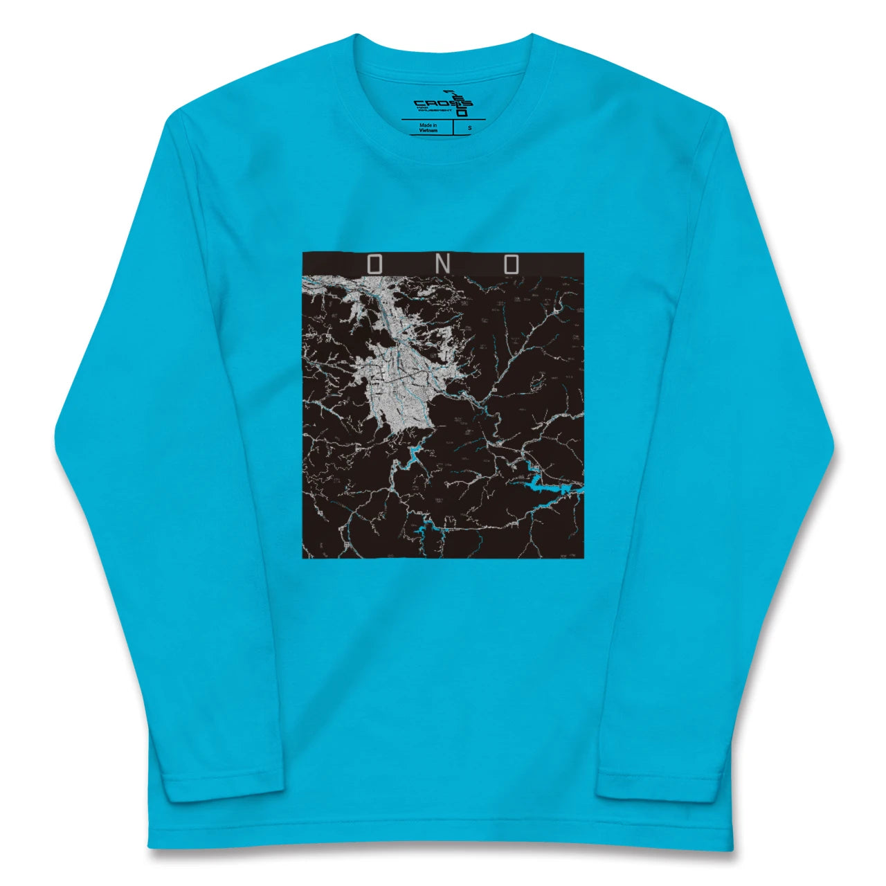 【大野(福井県)】地図柄ロングスリーブTシャツ