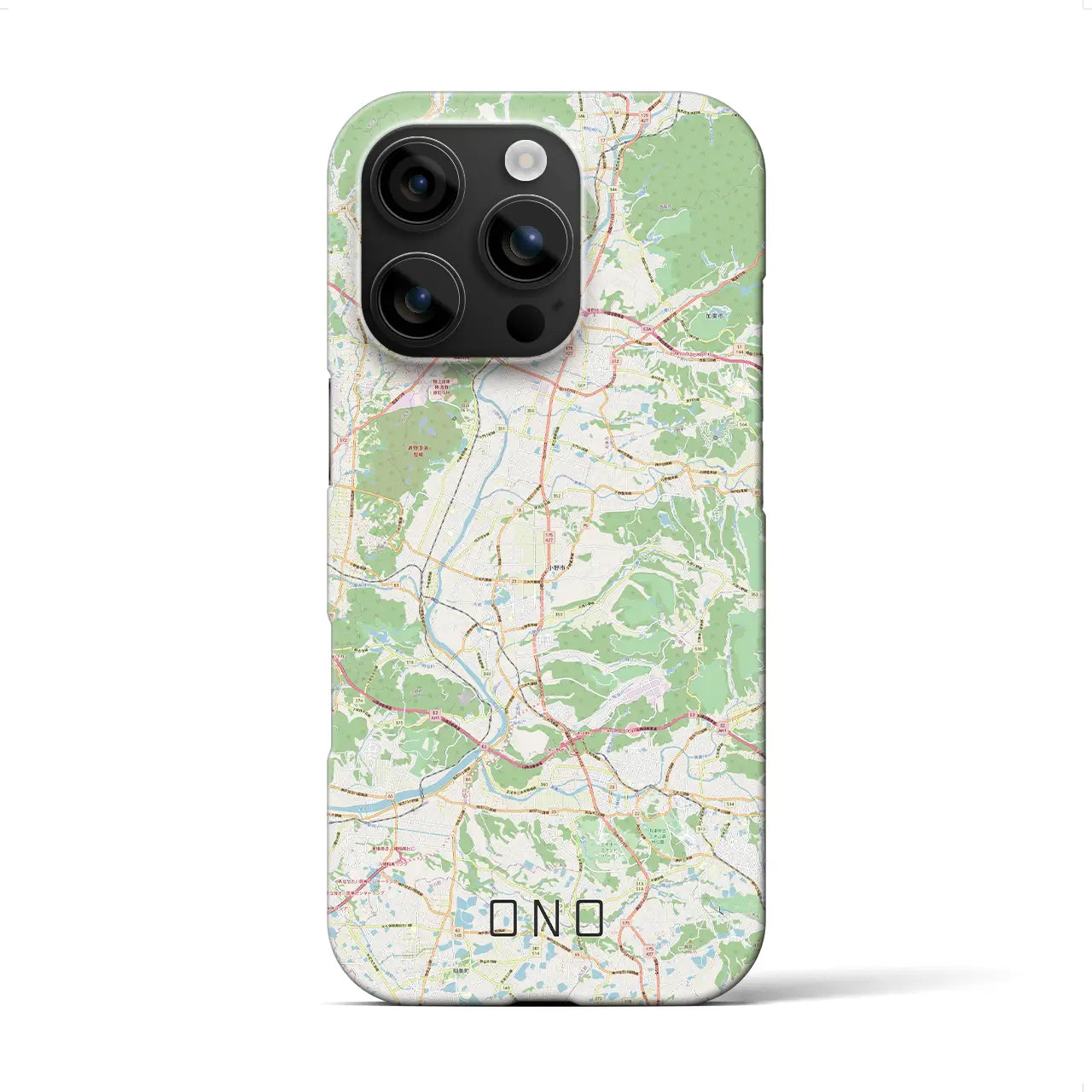 【小野(兵庫県)】地図柄iPhoneケース(バックカバータイプ)