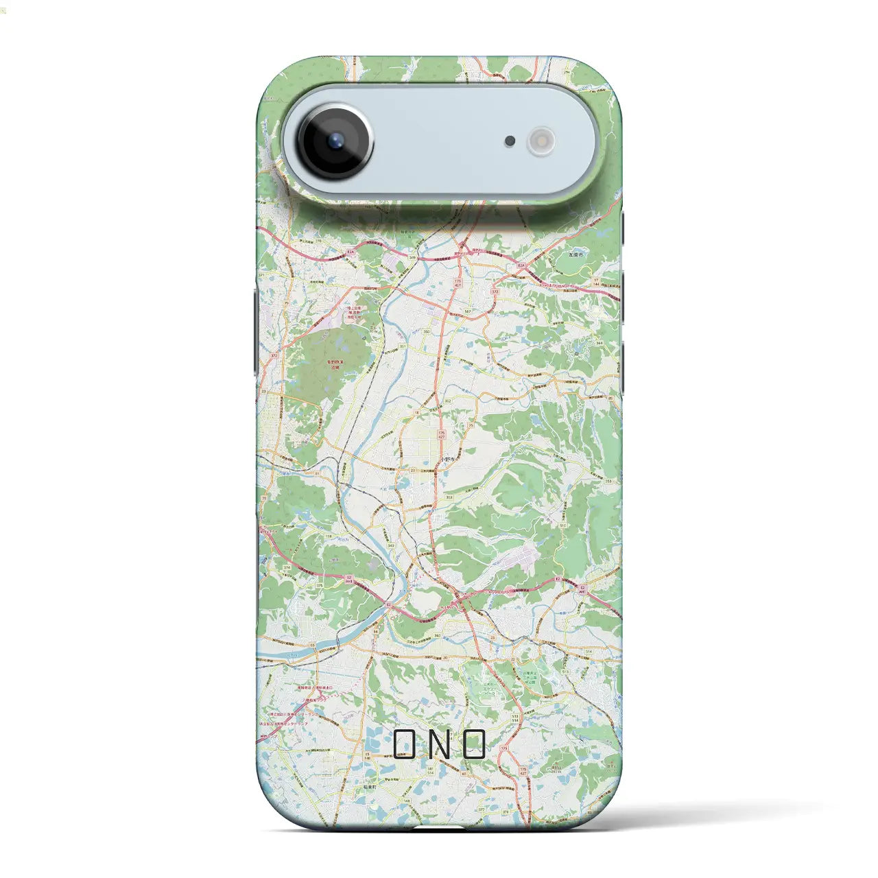 【小野(兵庫県)】地図柄iPhoneケース(バックカバータイプ)