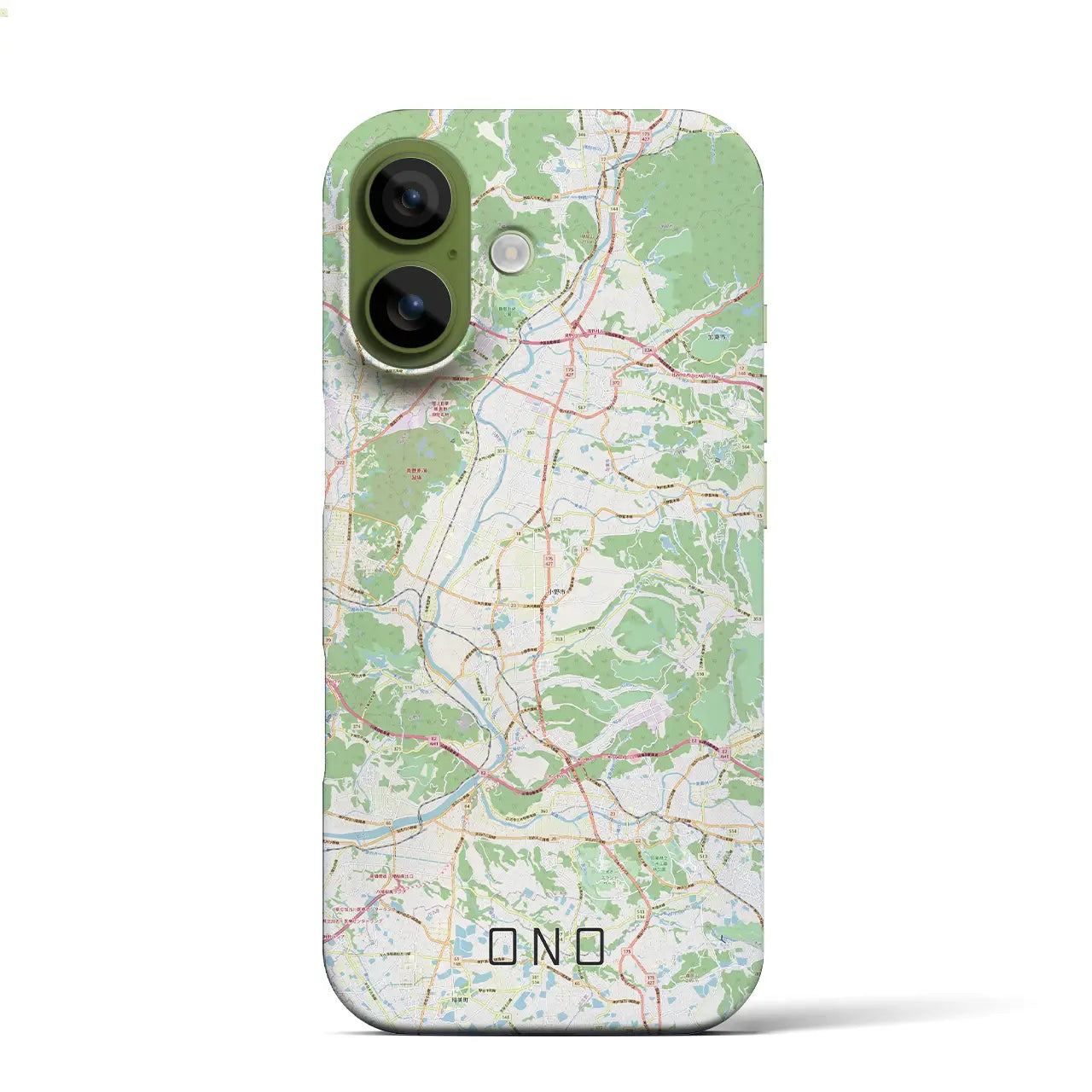 【小野(兵庫県)】地図柄iPhoneケース(バックカバータイプ)ナチュラル・iPhone 17 Pro Max 用