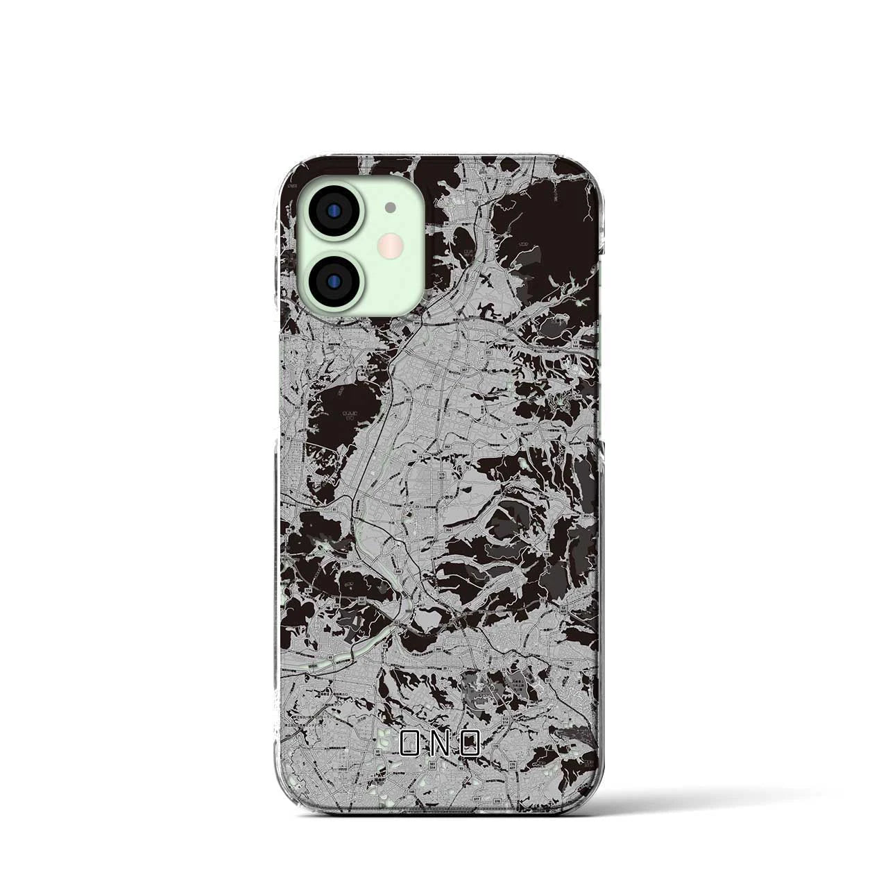 【小野(兵庫県)】地図柄iPhoneケース(クリアタイプ)