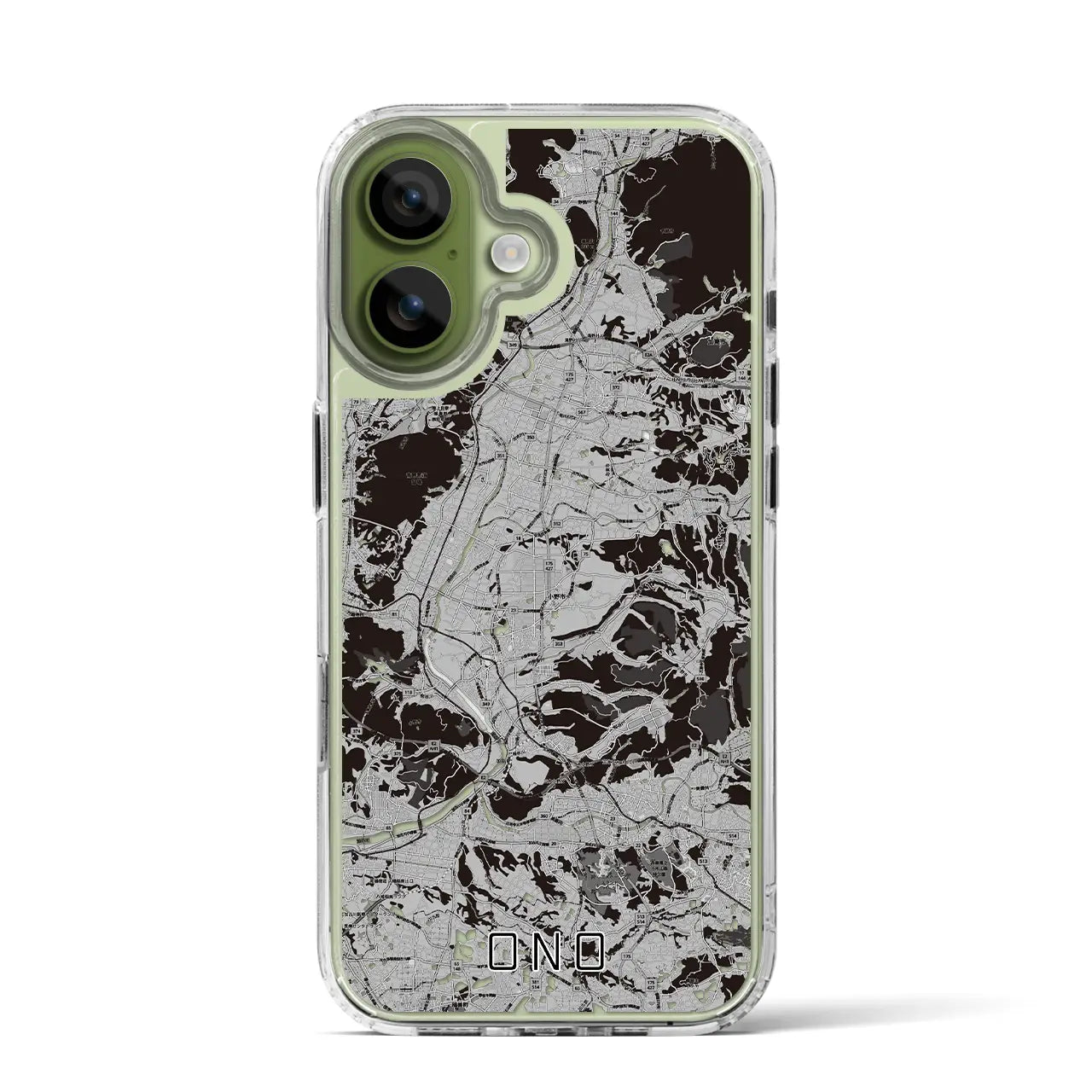 【小野(兵庫県)】地図柄iPhoneケース(MagSafeタイプ)