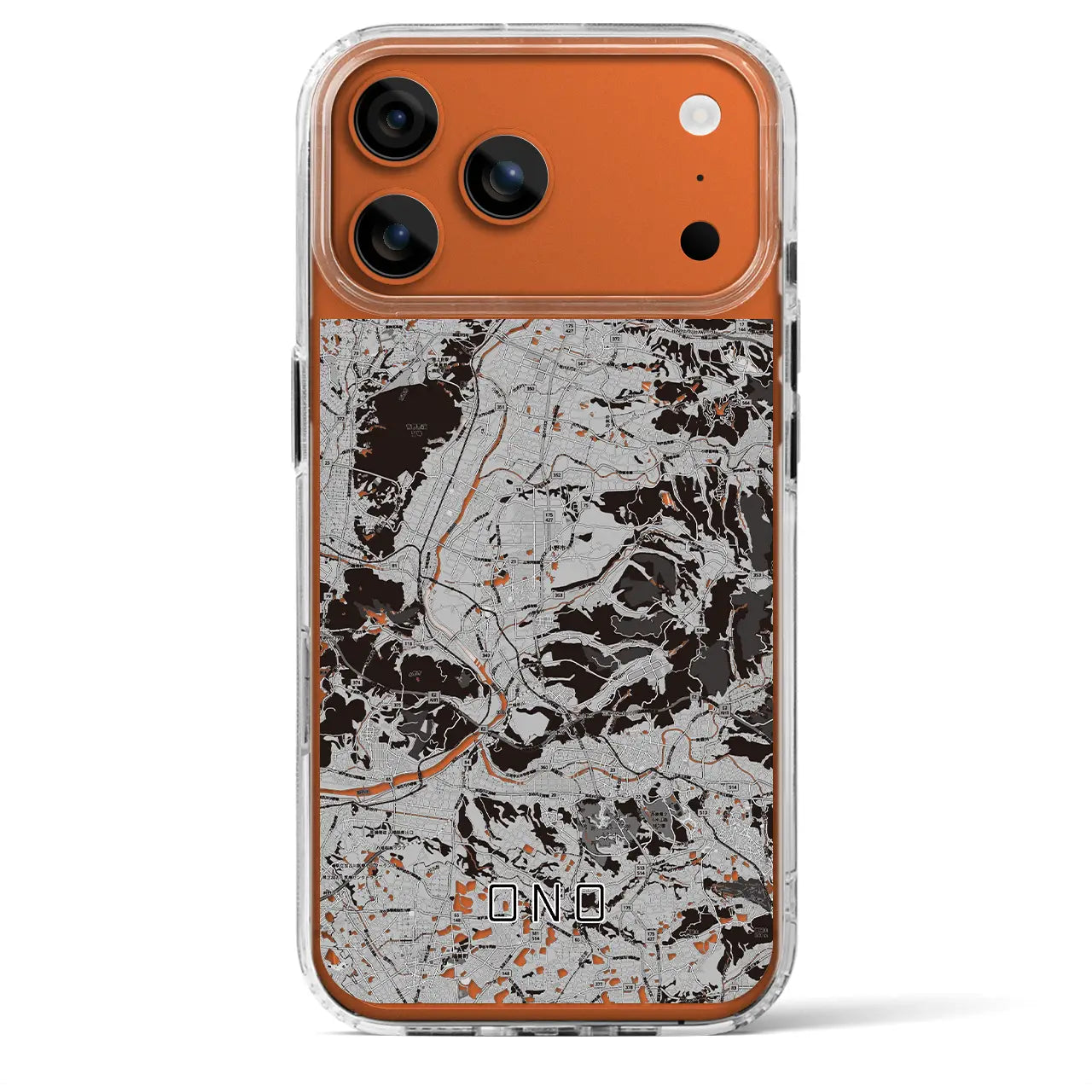 【小野(兵庫県)】地図柄iPhoneケース(MagSafeタイプ)