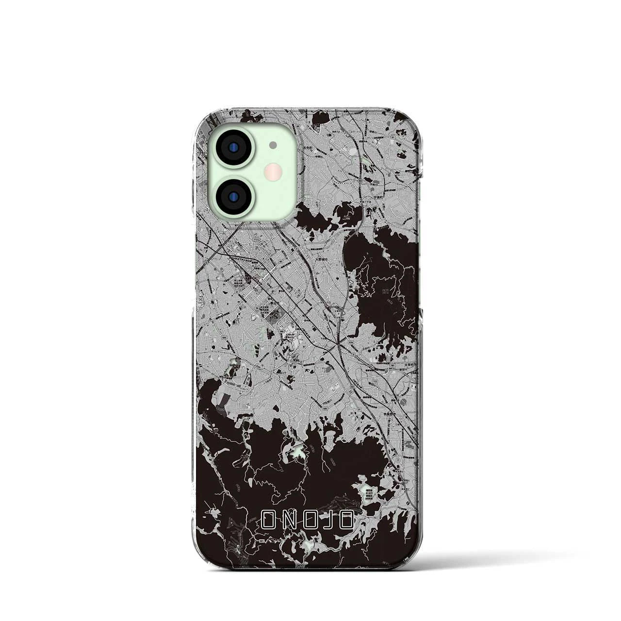 【大野城(福岡県)】地図柄iPhoneケース(クリアタイプ)