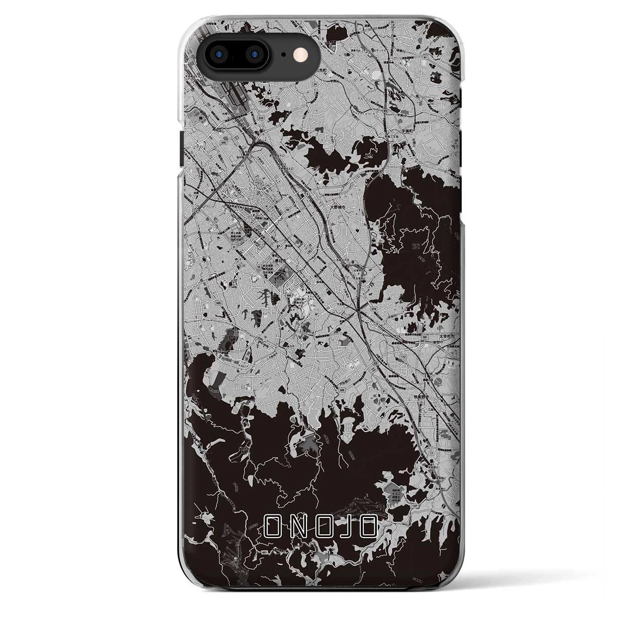 【大野城(福岡県)】地図柄iPhoneケース(クリアタイプ)