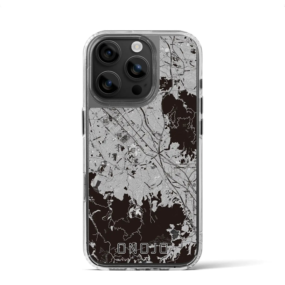 【大野城(福岡県)】地図柄iPhoneケース(MagSafeタイプ)