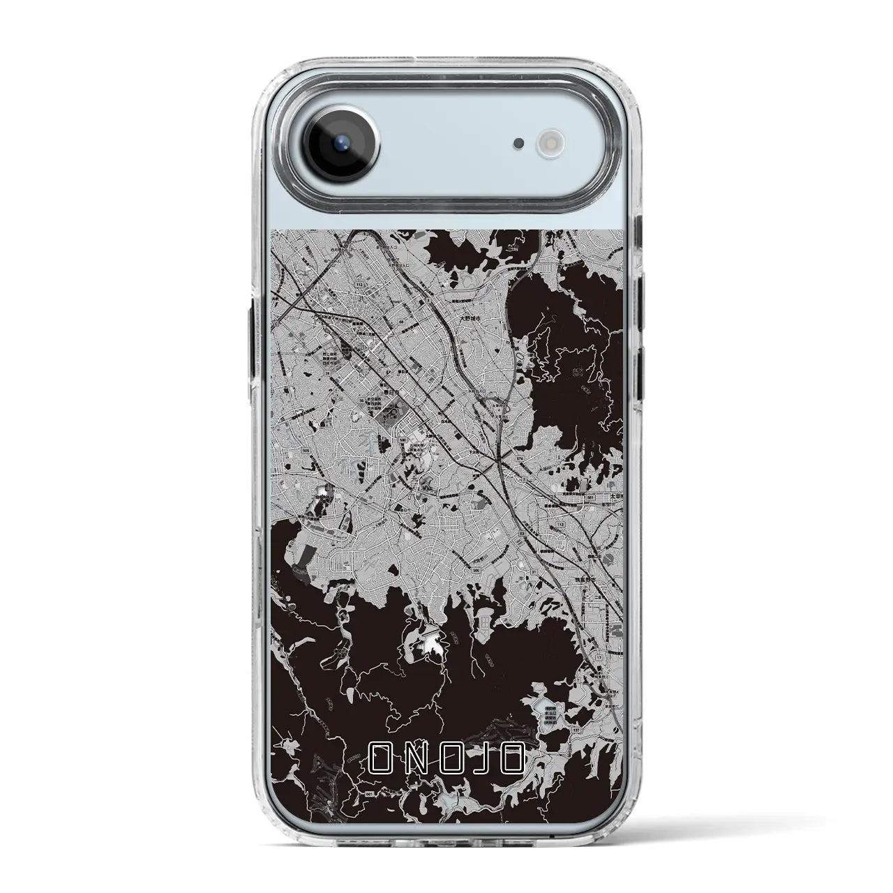 【大野城(福岡県)】地図柄iPhoneケース(MagSafeタイプ)