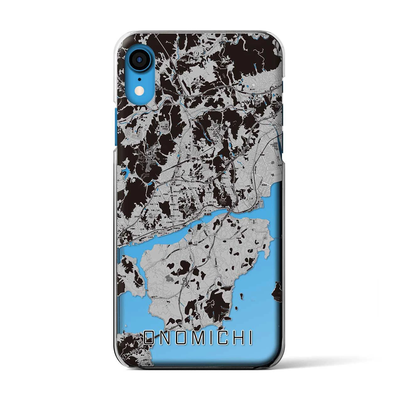 【尾道(広島県)】地図柄iPhoneケース(クリアタイプ)