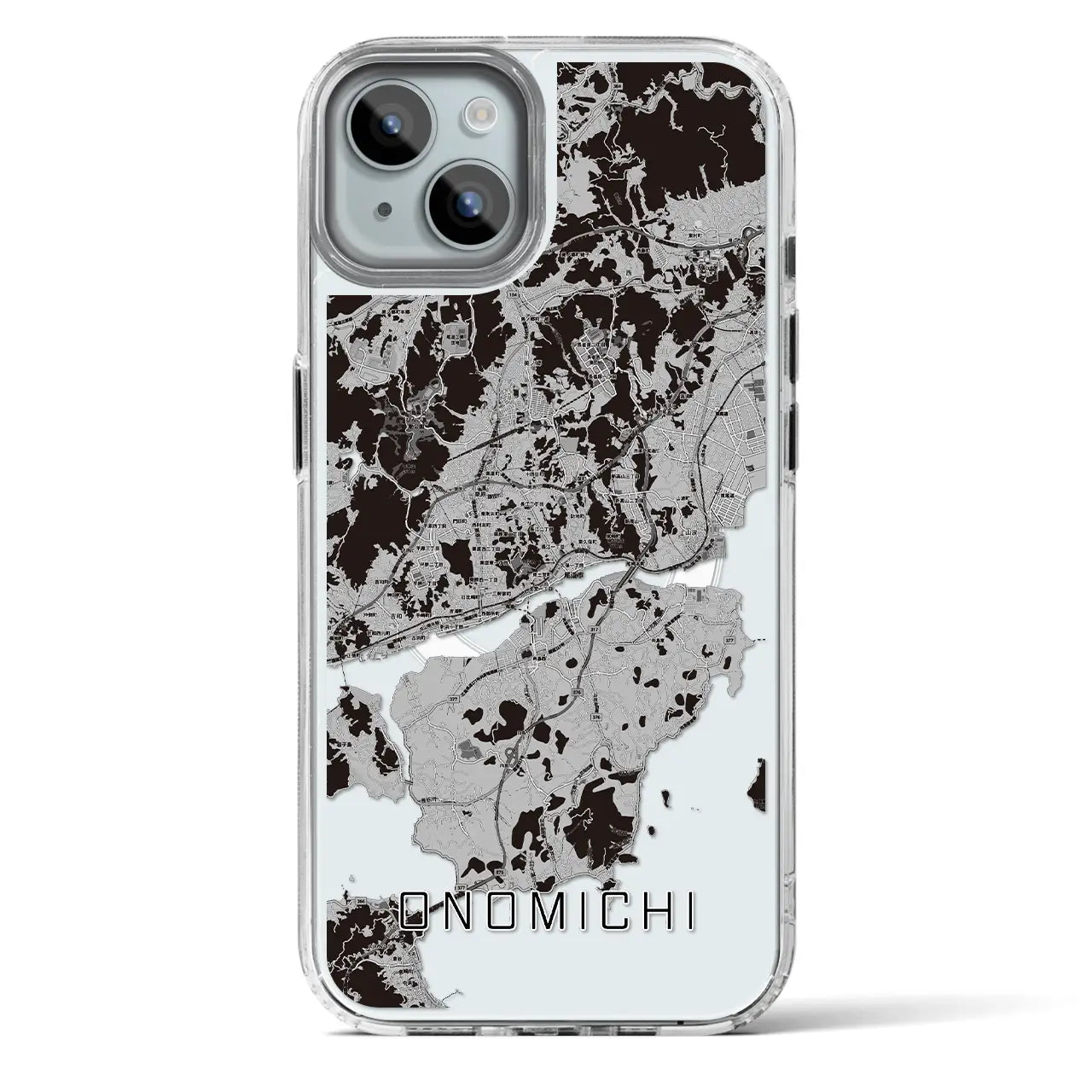 【尾道(広島県)】地図柄iPhoneケース(MagSafeタイプ)