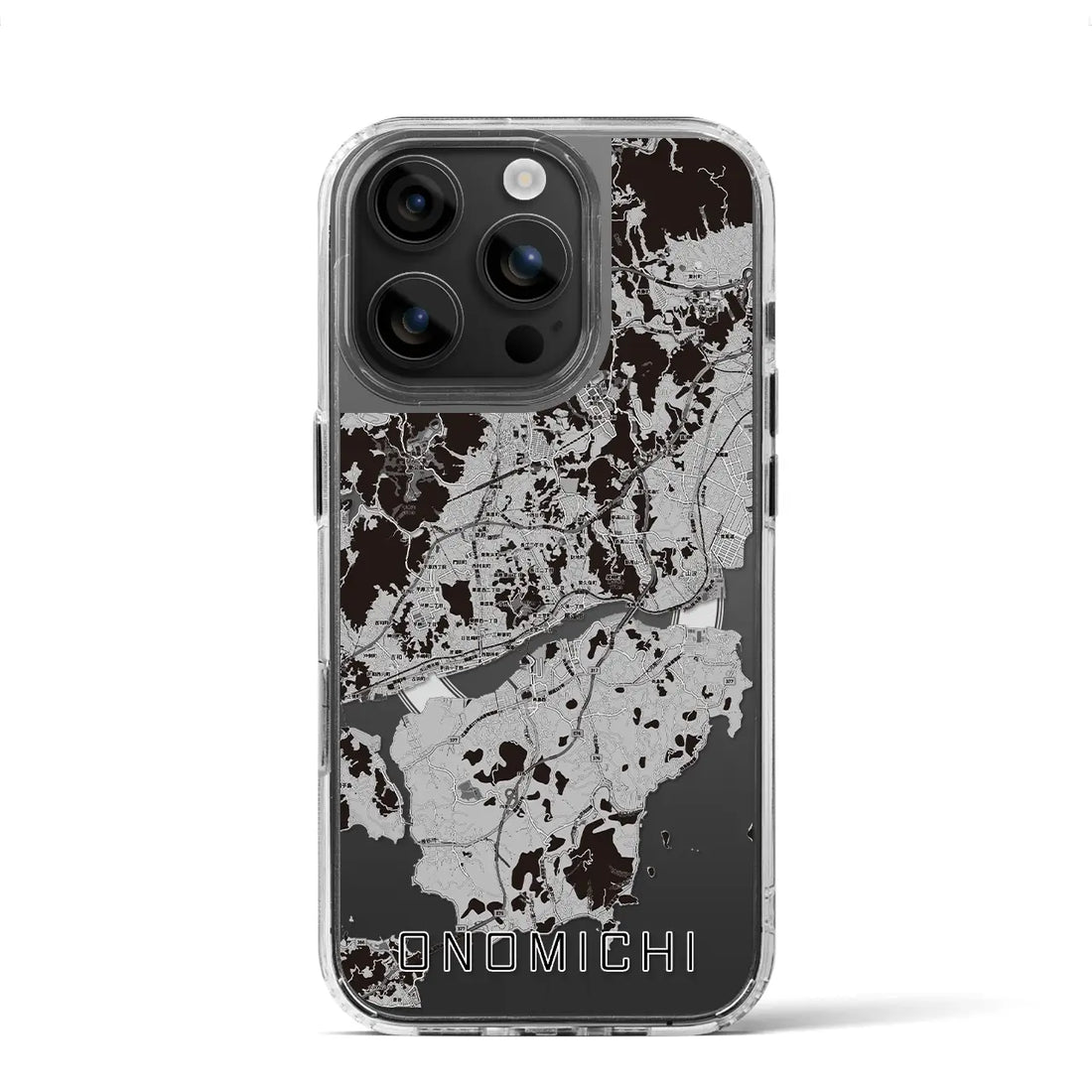 【尾道(広島県)】地図柄iPhoneケース(MagSafeタイプ)