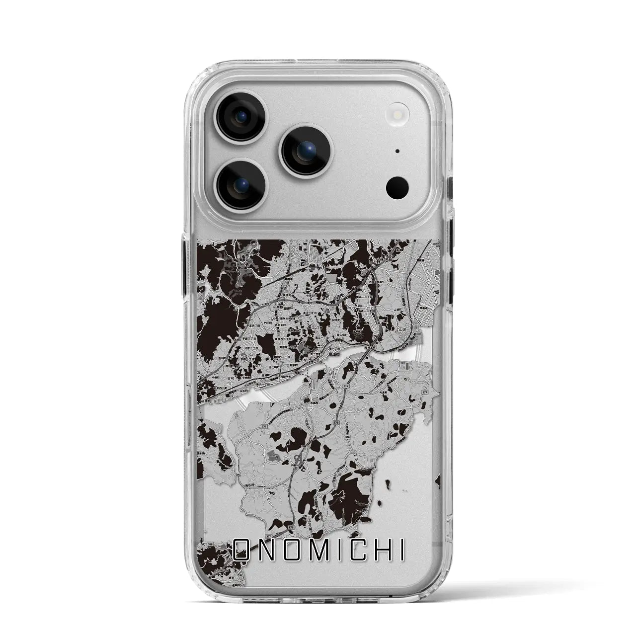 【尾道(広島県)】地図柄iPhoneケース(MagSafeタイプ)