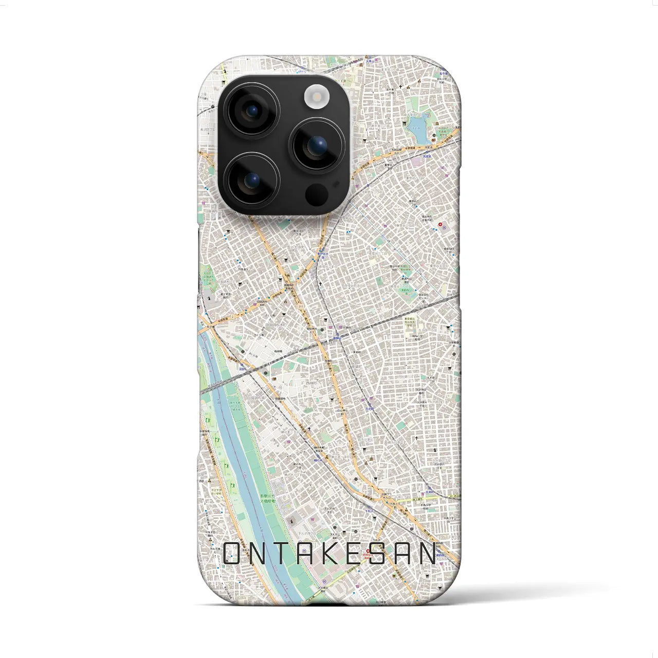 【御嶽山(東京都)】地図柄iPhoneケース(バックカバータイプ)