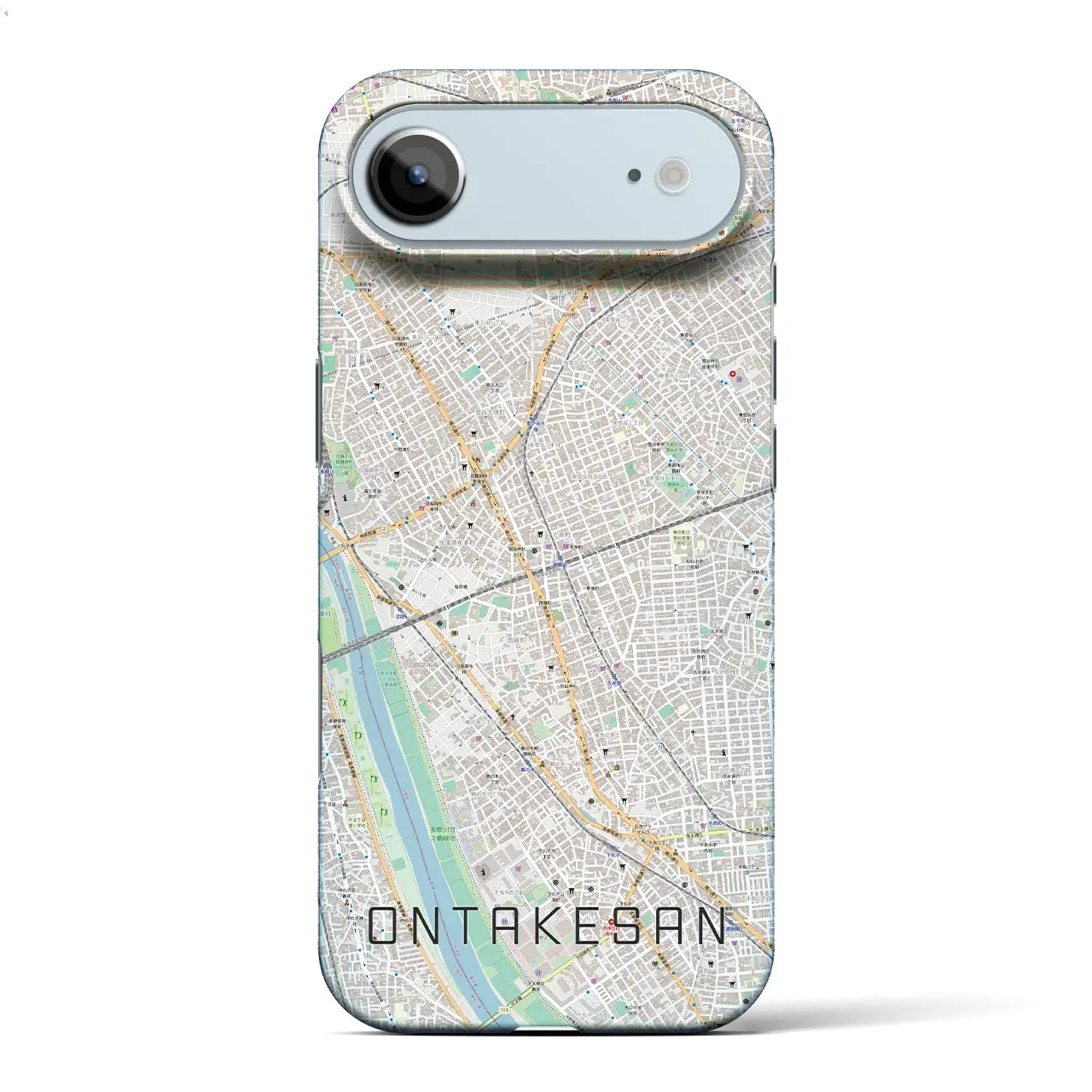 【御嶽山(東京都)】地図柄iPhoneケース(バックカバータイプ)ナチュラル・iPhone 17 Pro Max 用