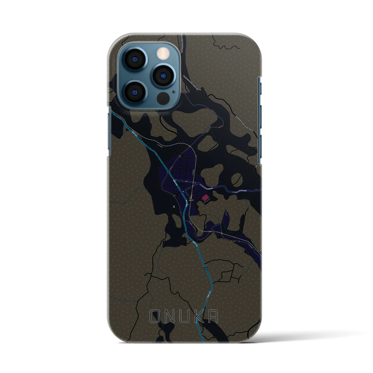 【小奴可(広島県)】地図柄iPhoneケース(バックカバータイプ)