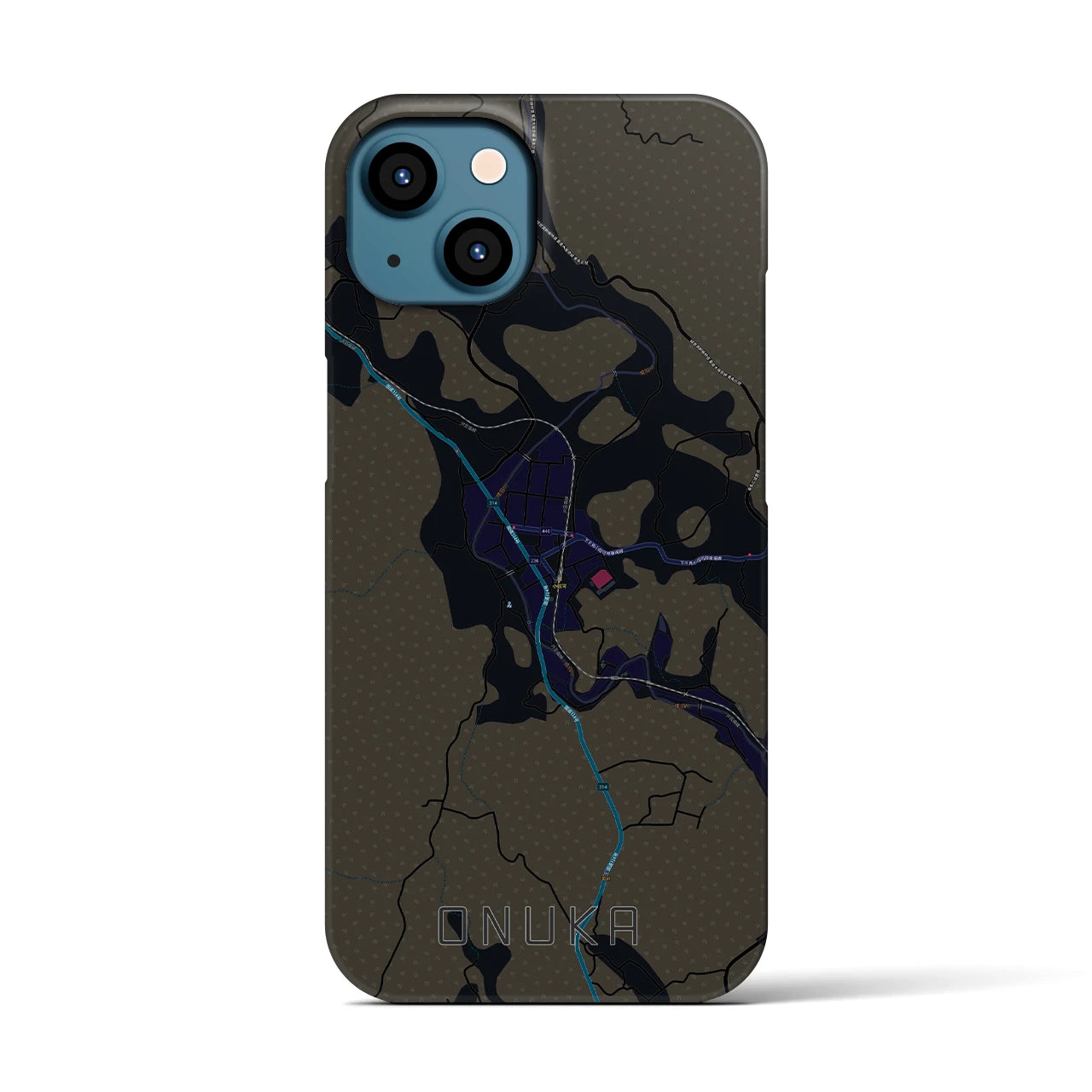 【小奴可(広島県)】地図柄iPhoneケース(バックカバータイプ)