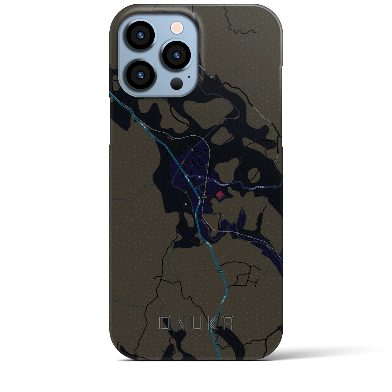 【小奴可(広島県)】地図柄iPhoneケース(バックカバータイプ)