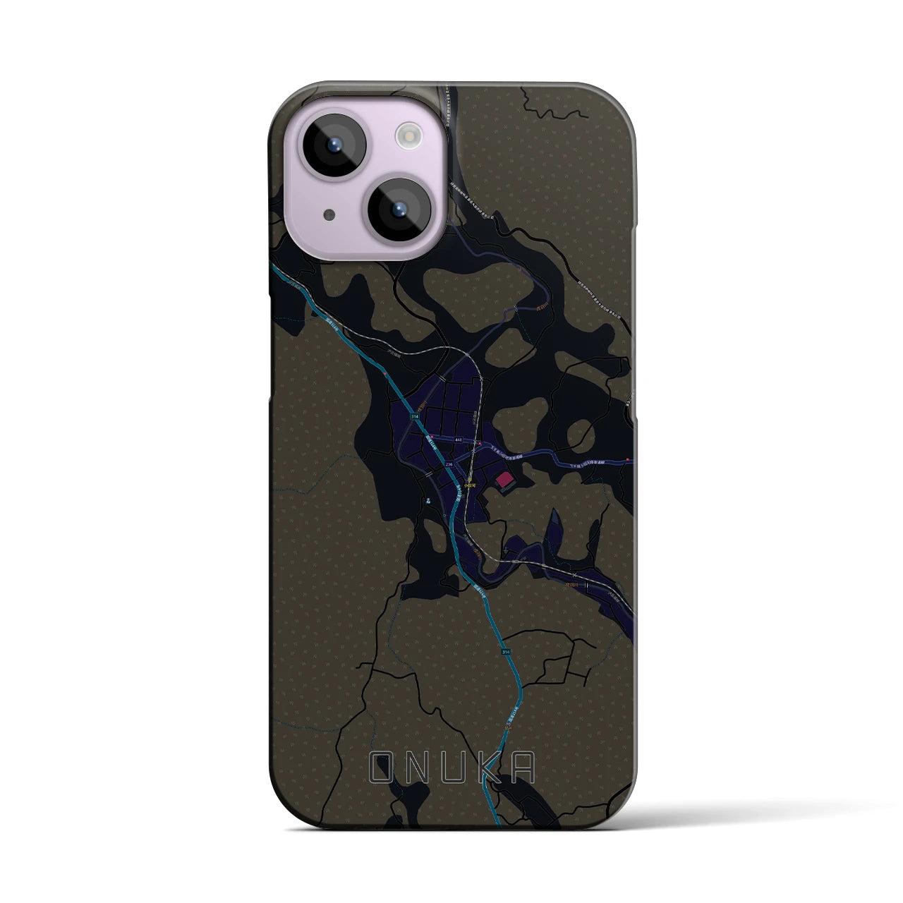 【小奴可(広島県)】地図柄iPhoneケース(バックカバータイプ)