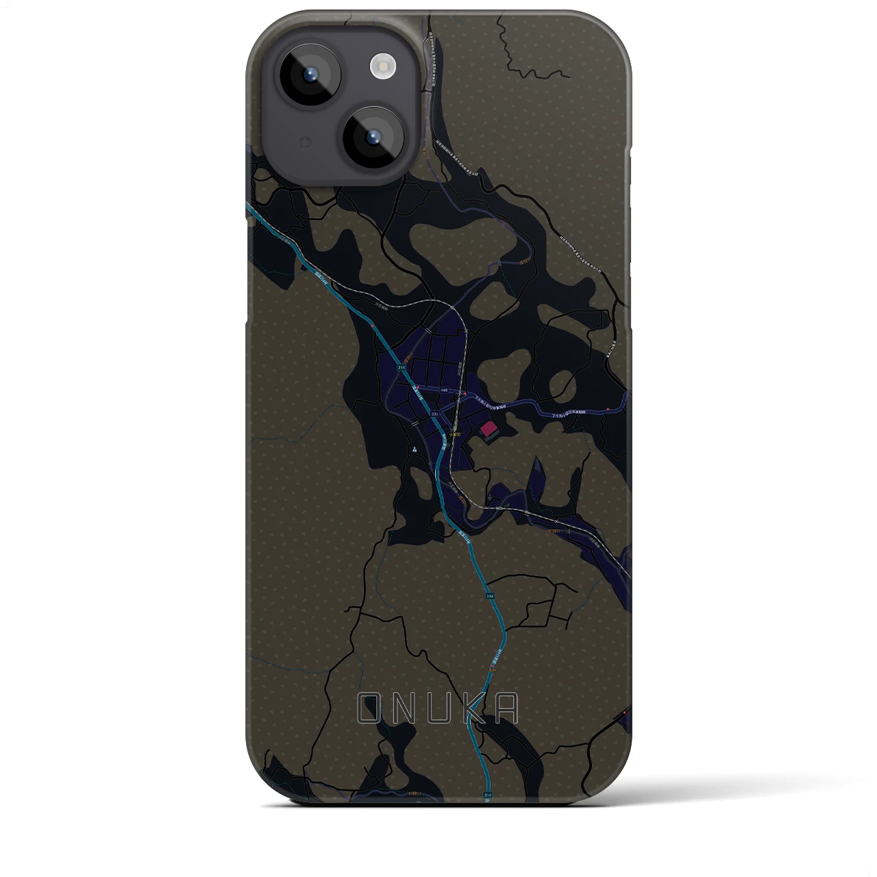 【小奴可(広島県)】地図柄iPhoneケース(バックカバータイプ)